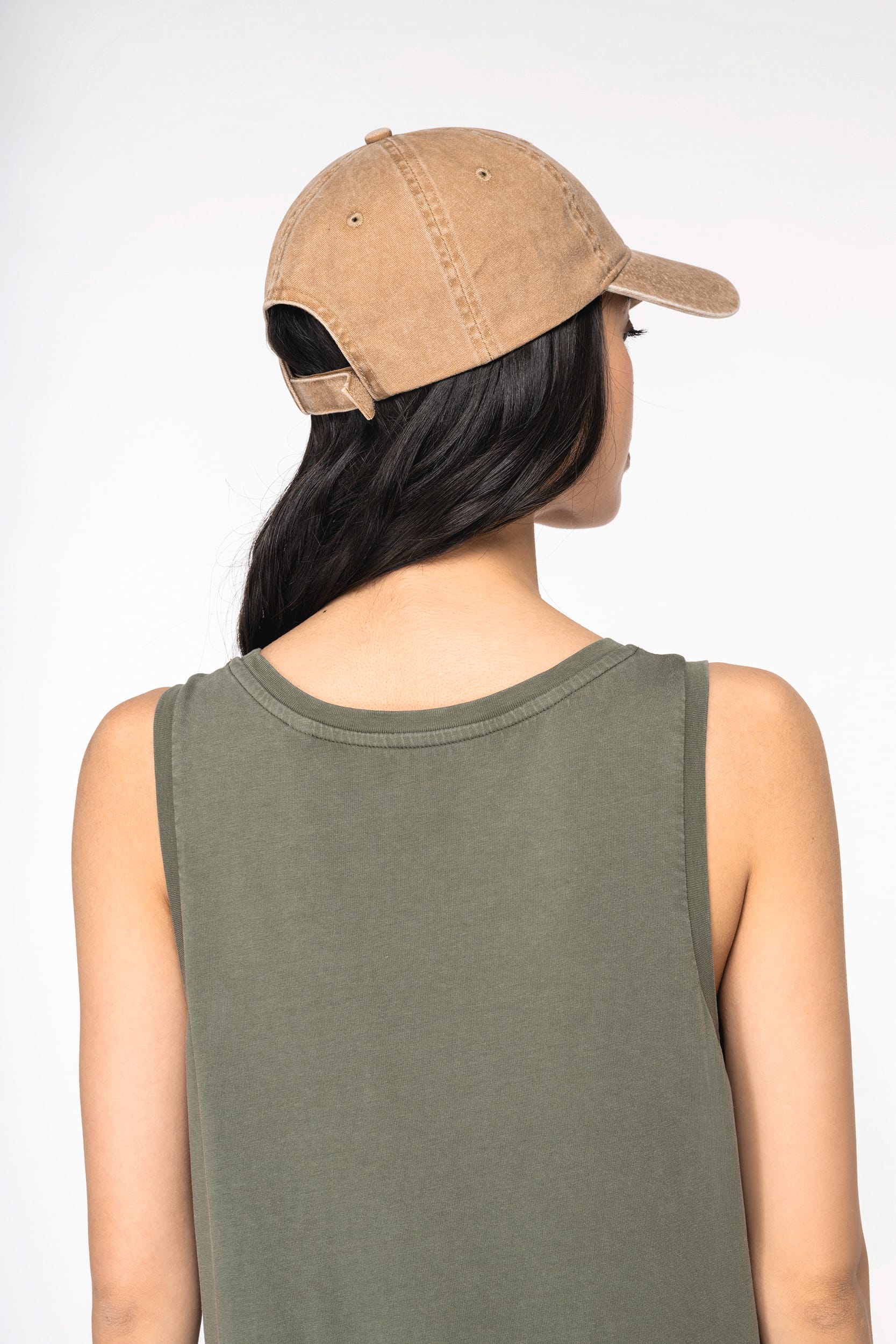 Umweltfreundliches ausgewaschenes Jersey-Kleid für Damen