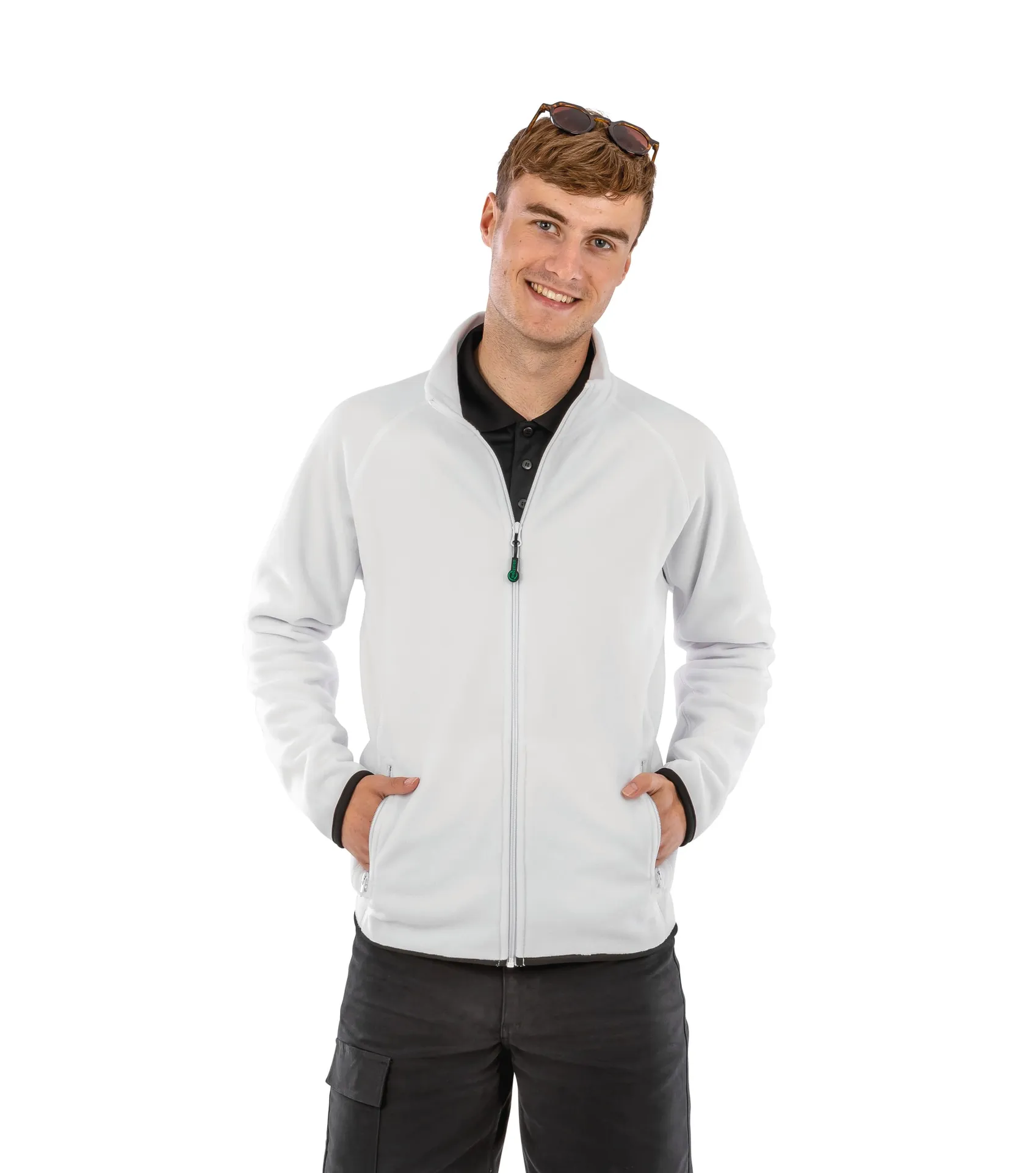 Polarthermie-Jacke aus recyceltem Fleece.