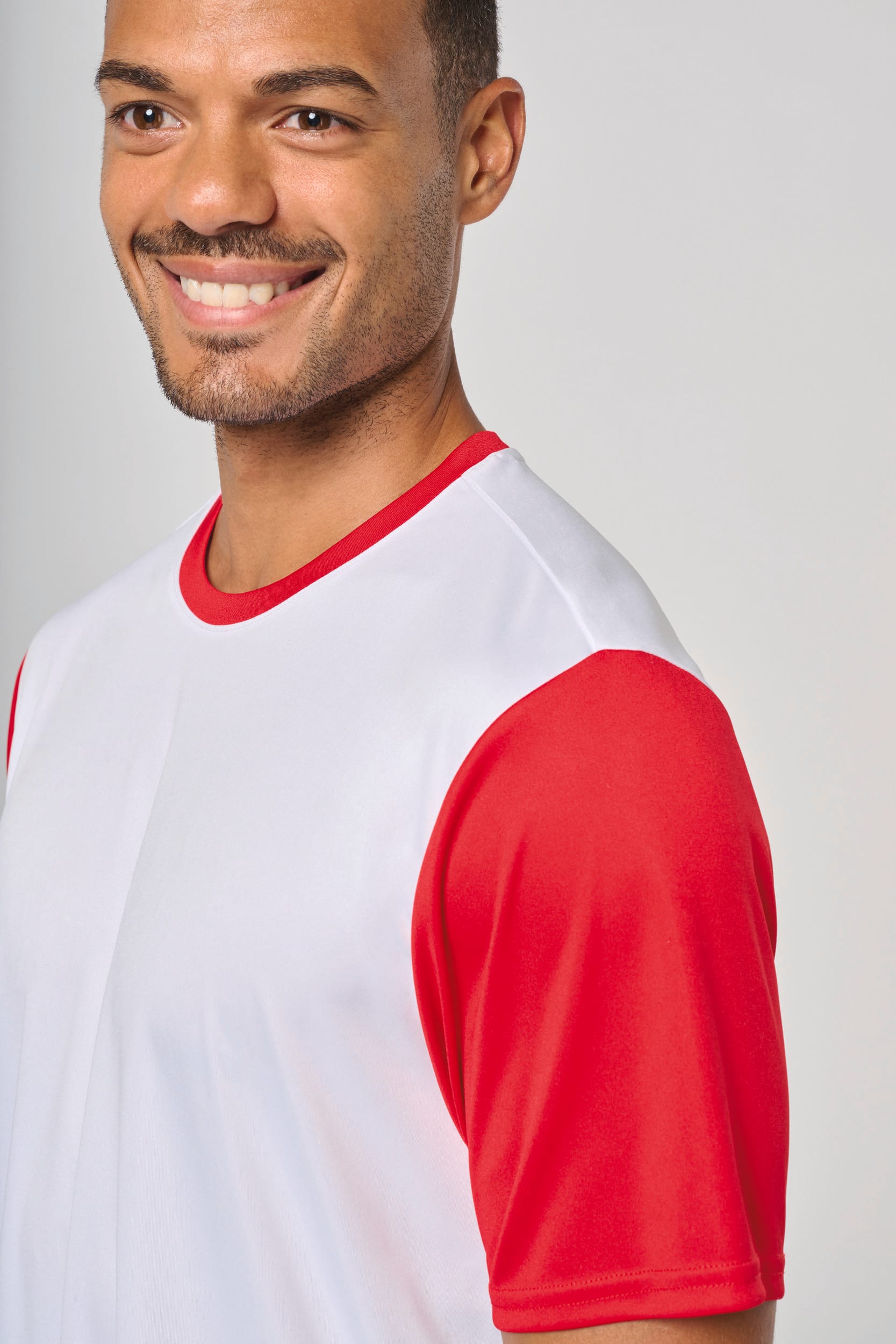 Zweifarbiges Kurzarmtrikot für Erwachsene