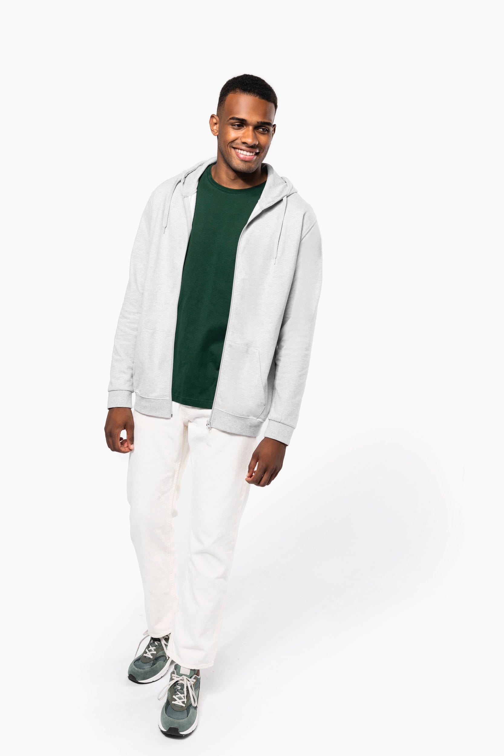 Kapuzen-sweatshirt mit Reißverschluss