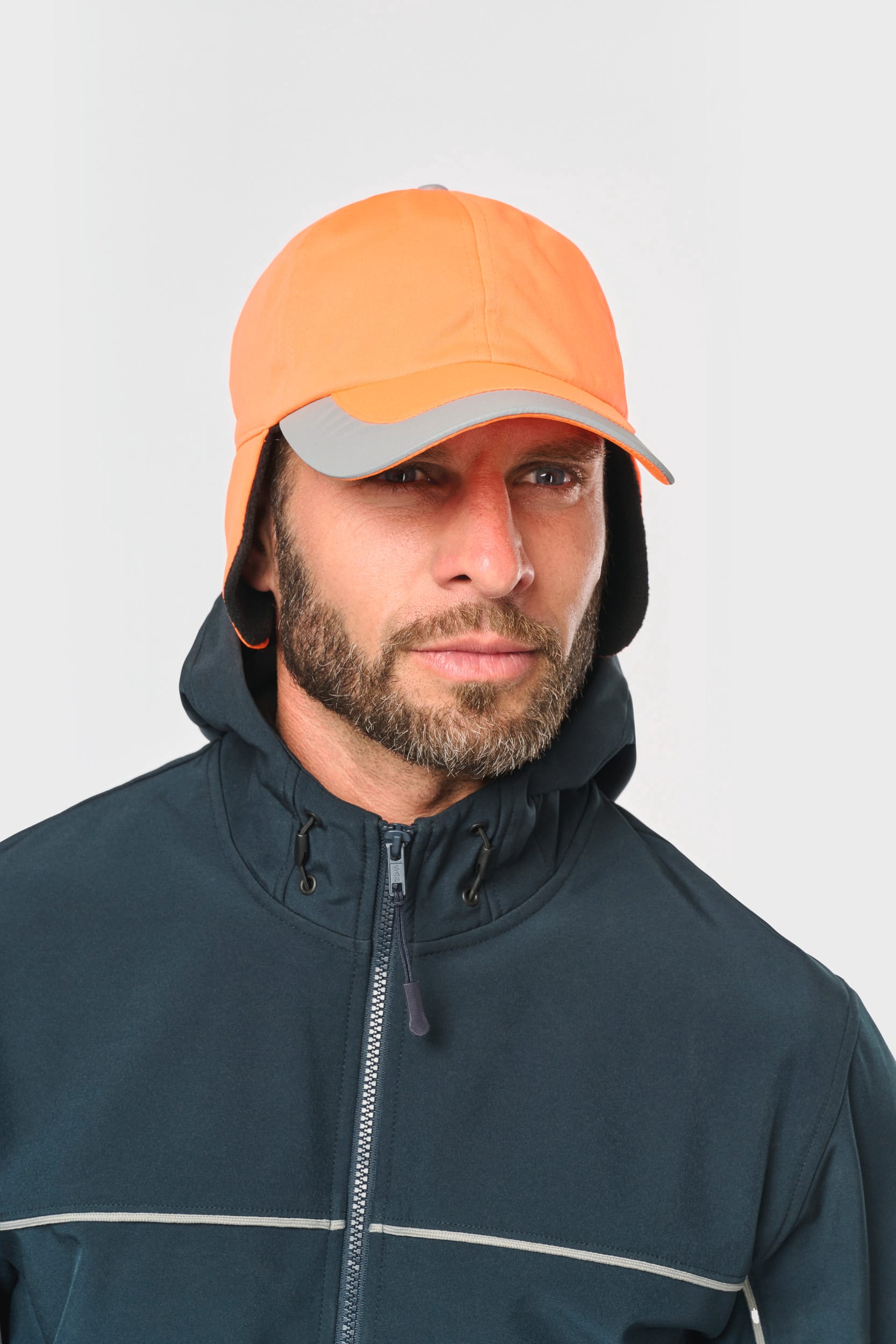 Fluoreszierende 6-Panel-Kappe für den Winter