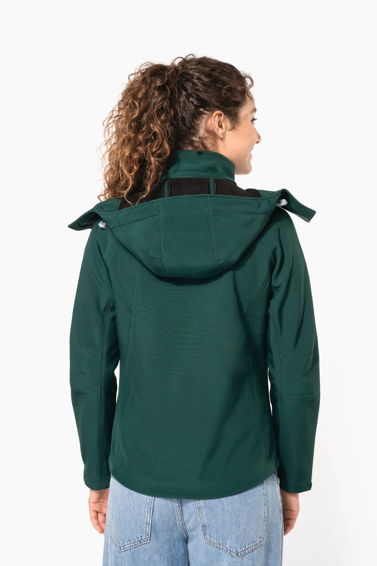Damen Softshell-Jacke mit Abnehmbare Kapuze