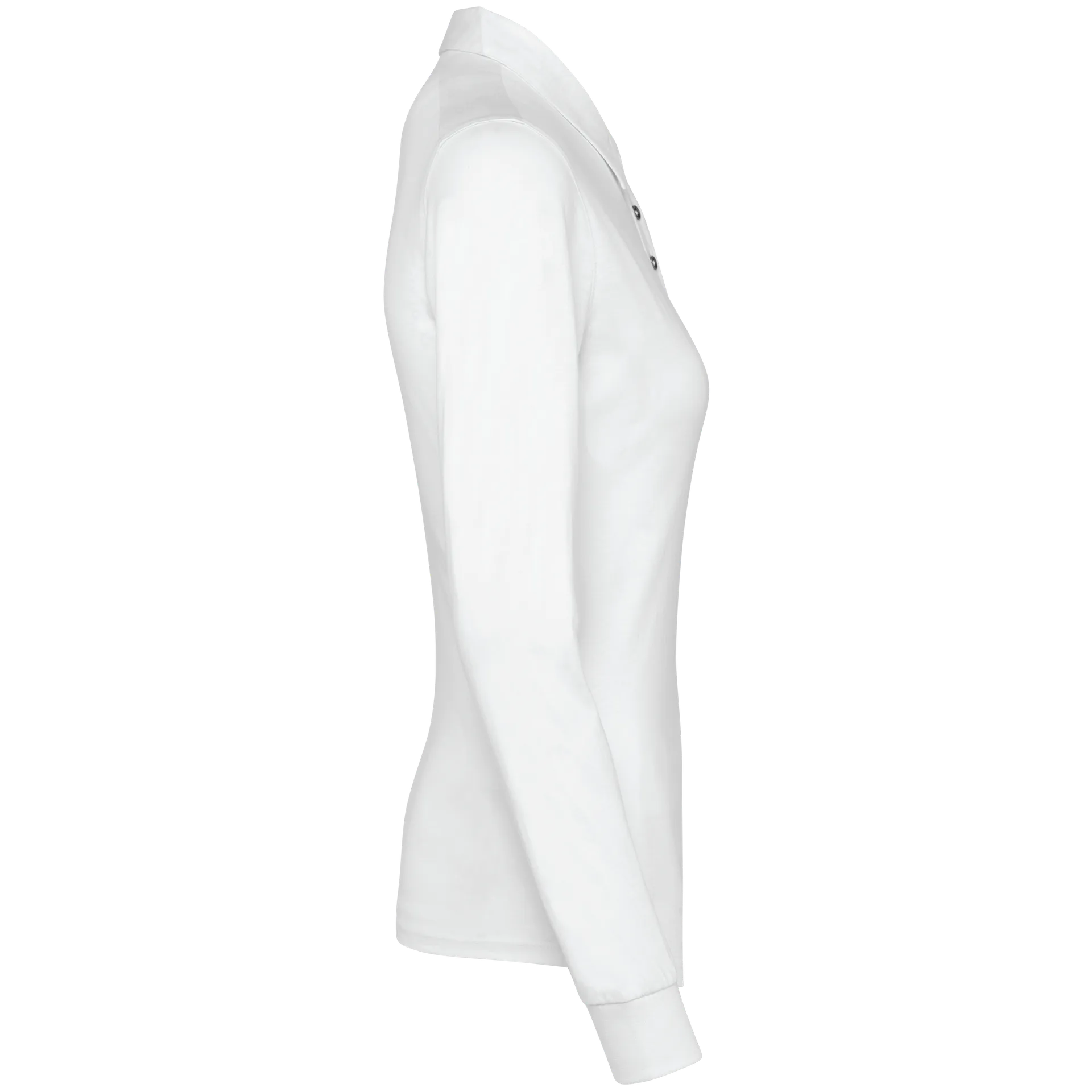 Langarm-Polohemd für Damen aus Jersey