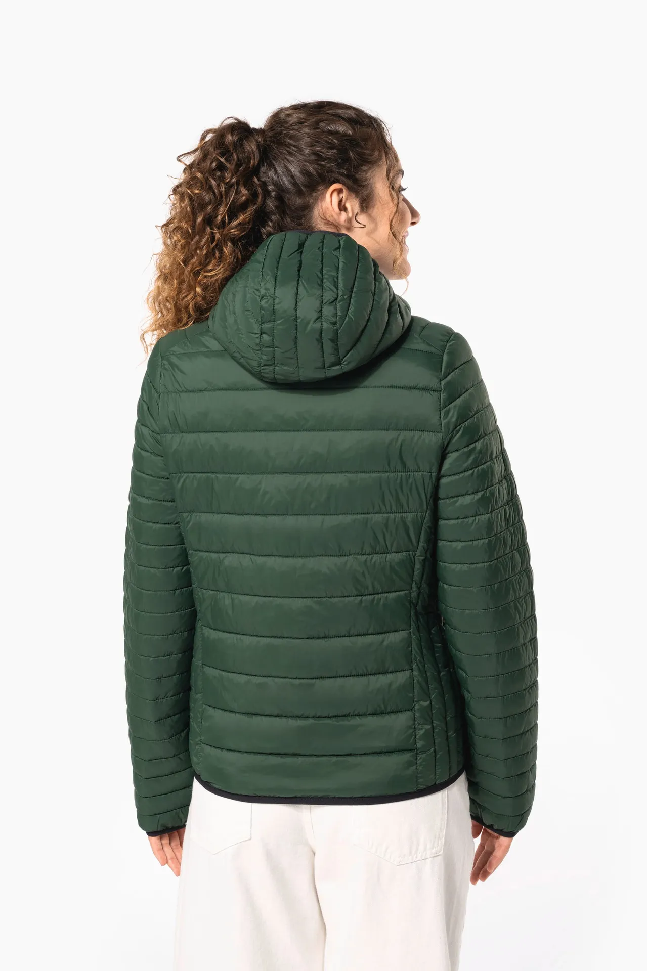 Leichte Damen-Steppjacke mit Kapuze