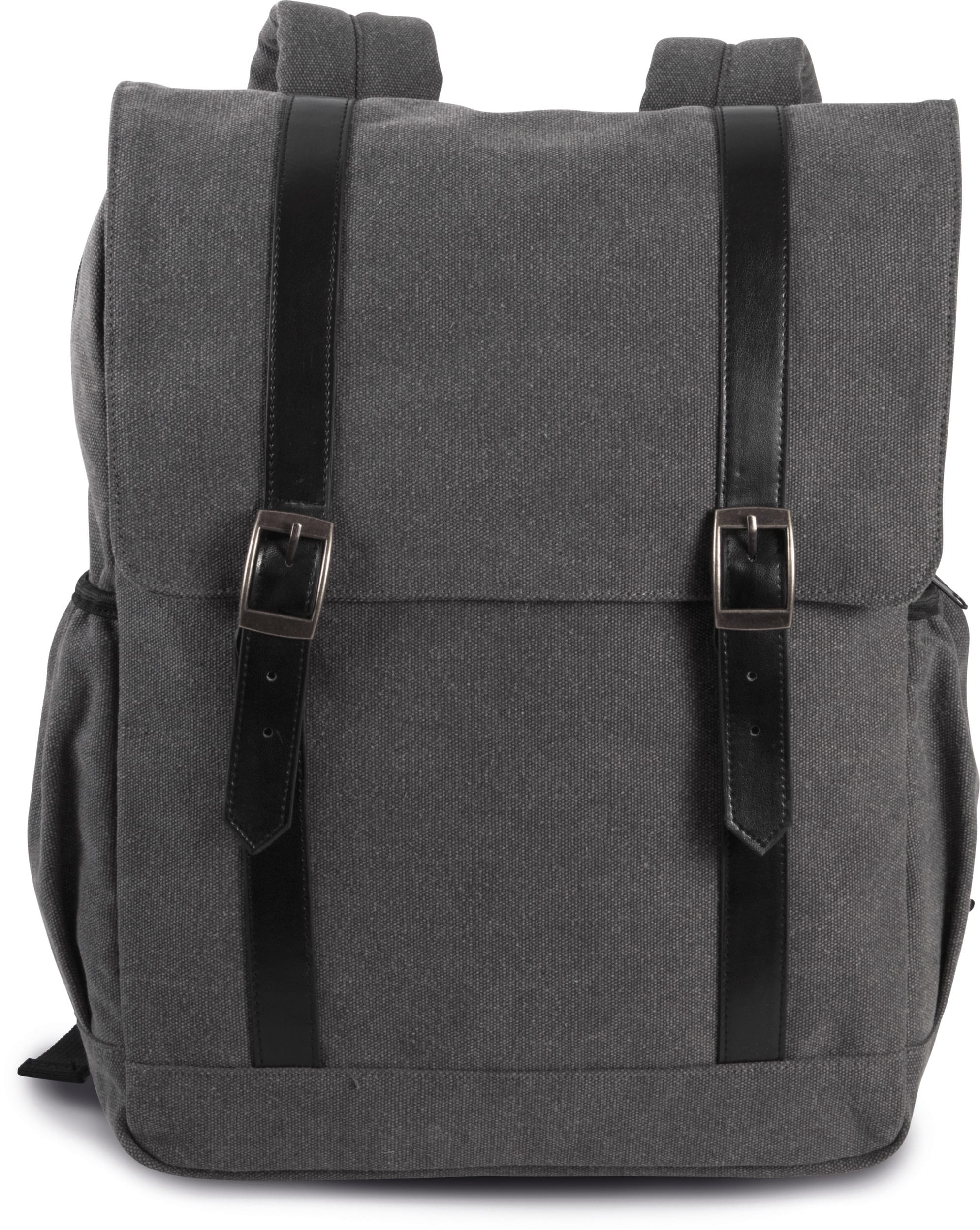 Canvas-Rucksack mit Klappe