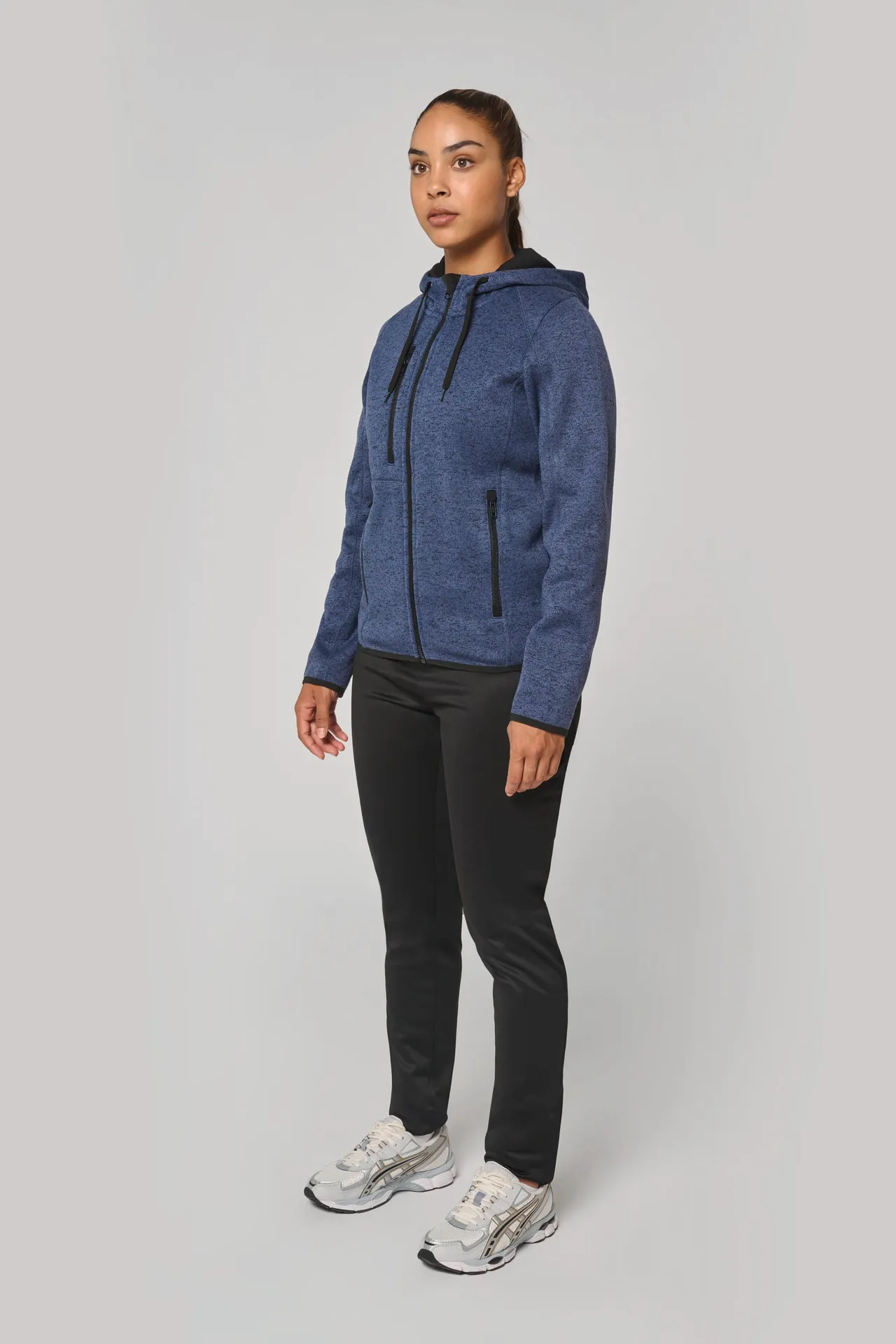 Damen-Hoodie aus Chiné