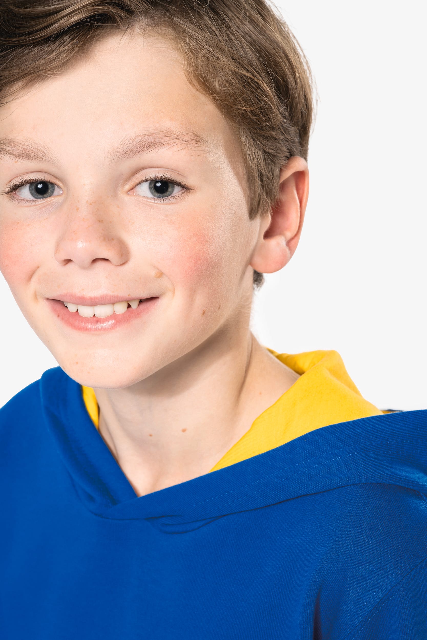 Kinder Kapuzenshirt Bicolor