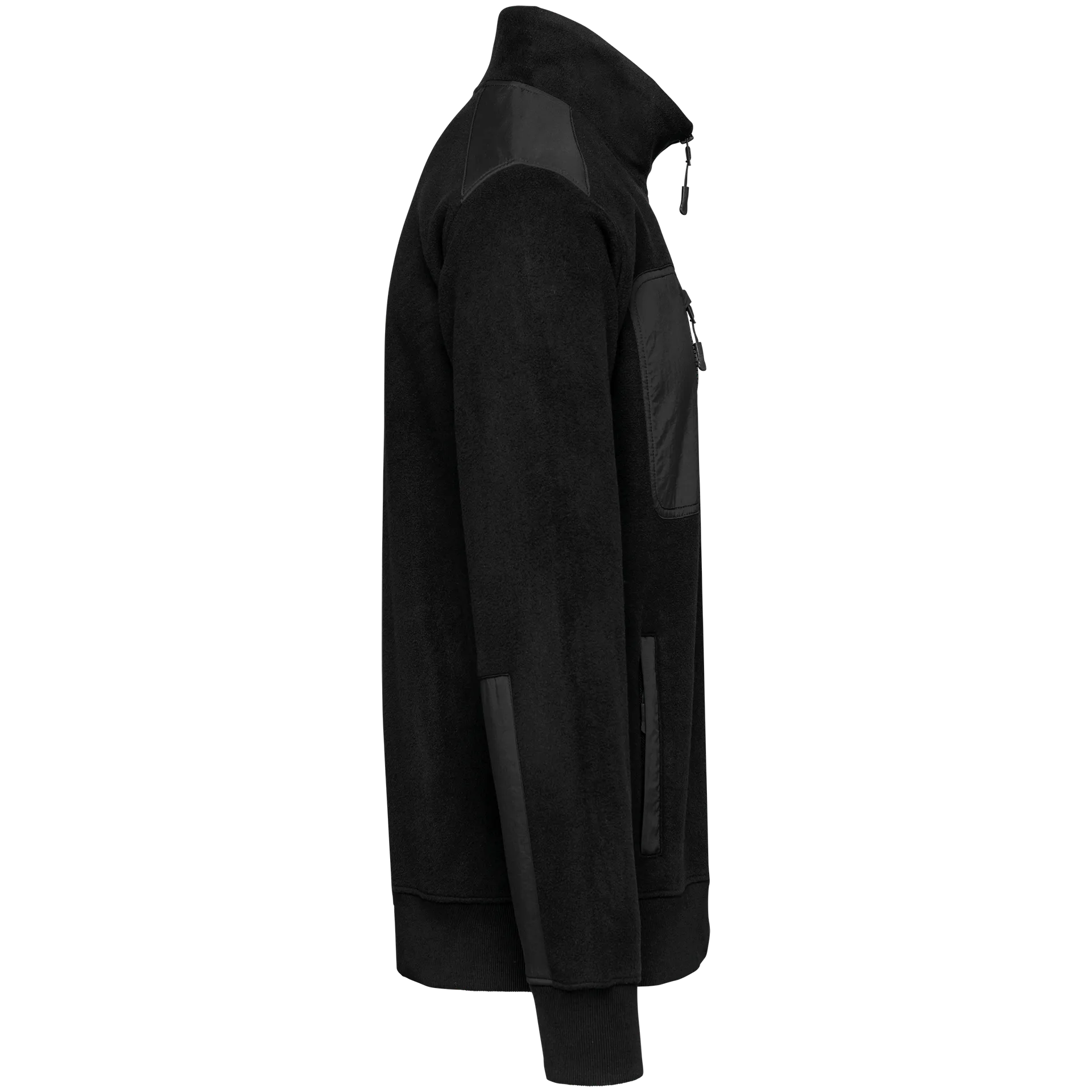 Umweltfreundlicher Fleecepullover mit Reißverschlusskragen, Unisex