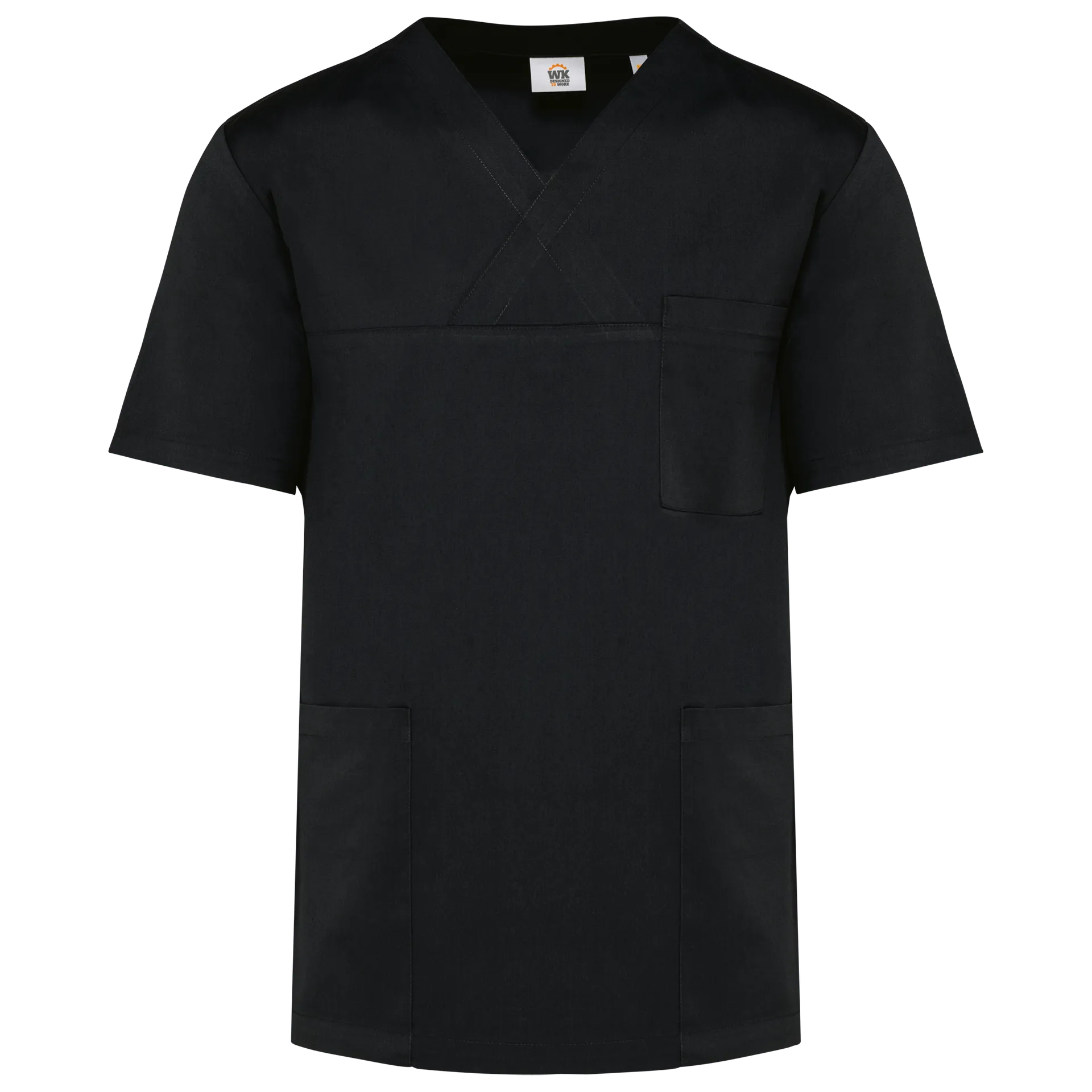 Kurzärmlige Unisex-Tunika aus Baumwollpolyester