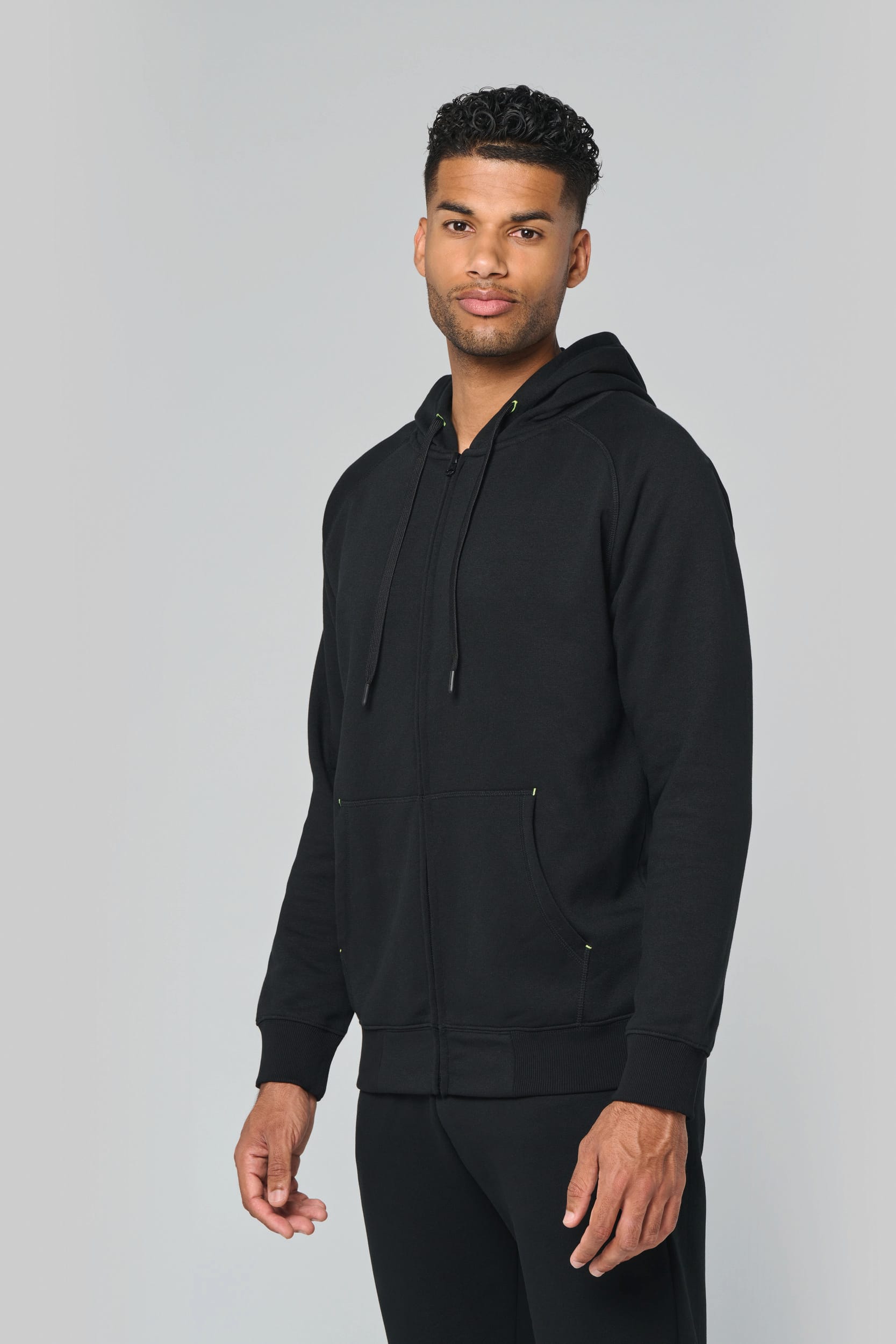 Unisex-kapuzenjacke mit zipper