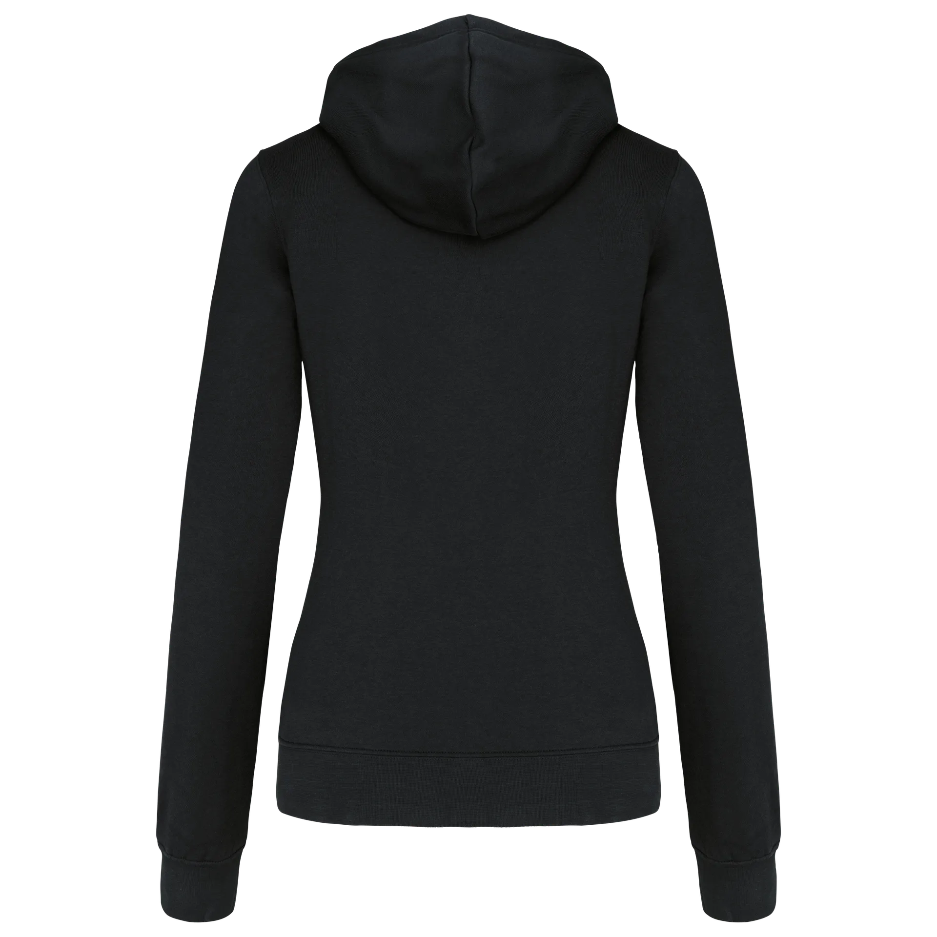 DAMEN-KAPUZENSWEATSHIRT BICOLOR mit Reißverschluss