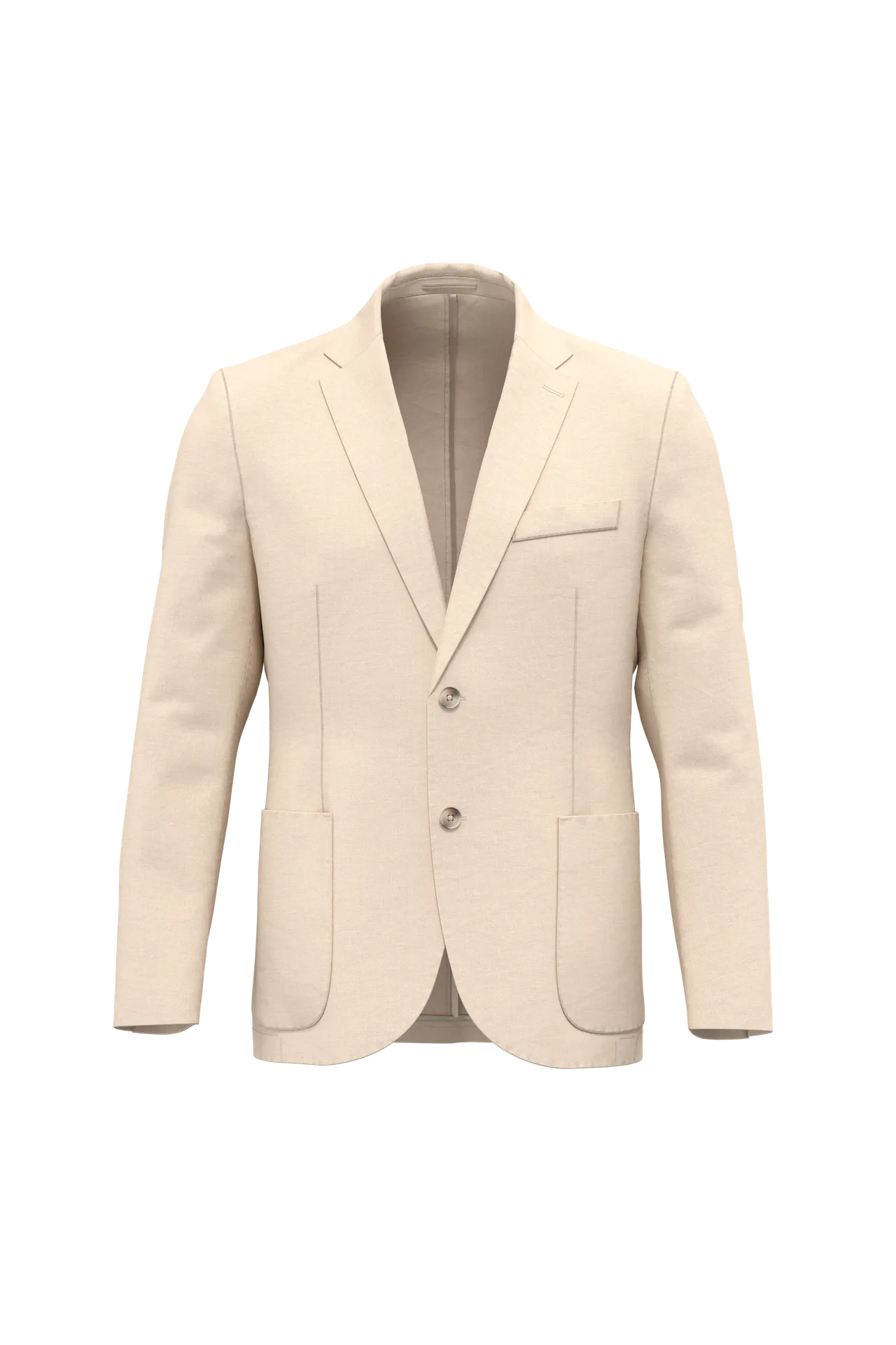 Herren-Blazer aus verwaschenem Leinen