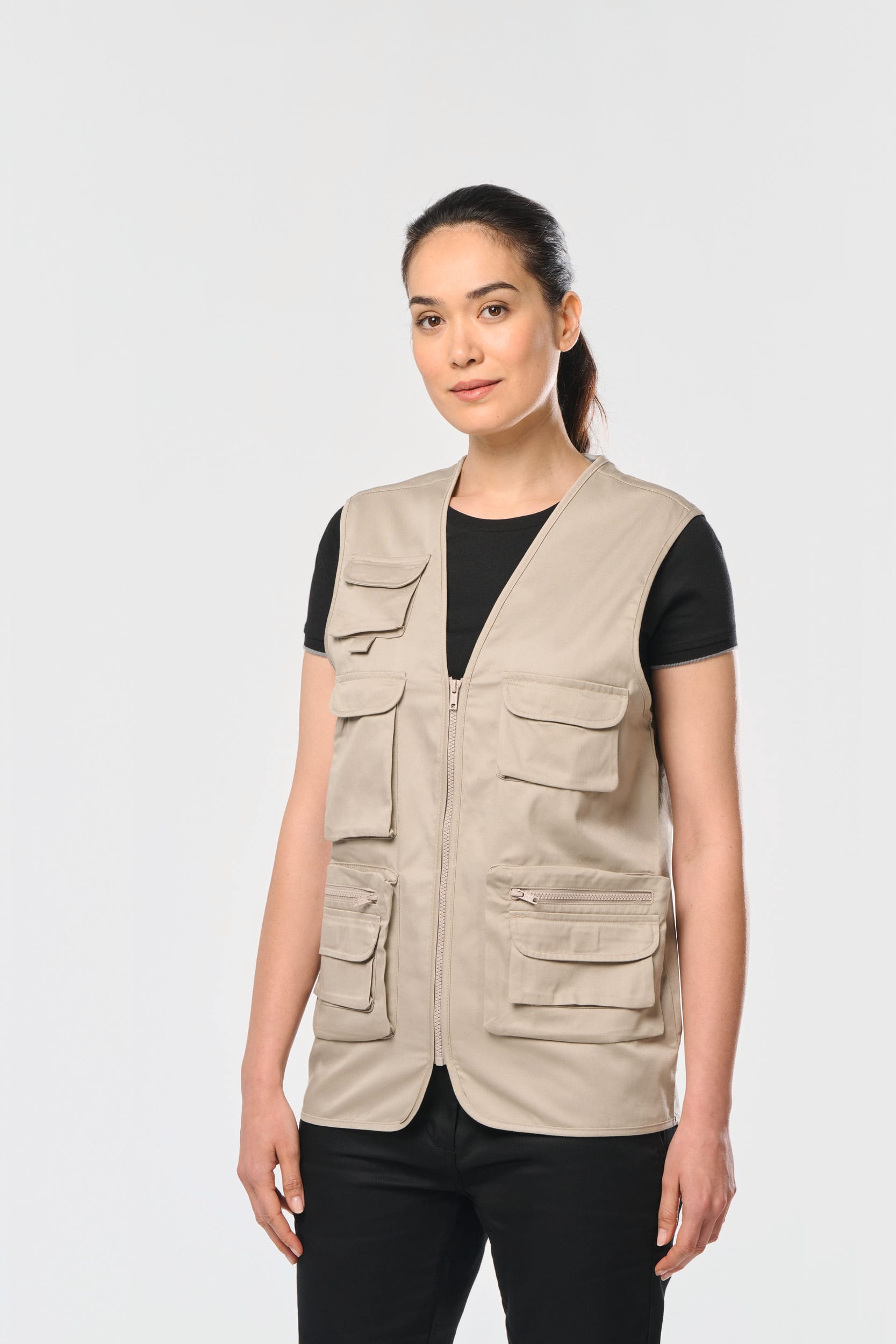 Gefütterte Unisex-Weste aus  Baumwollpolyester