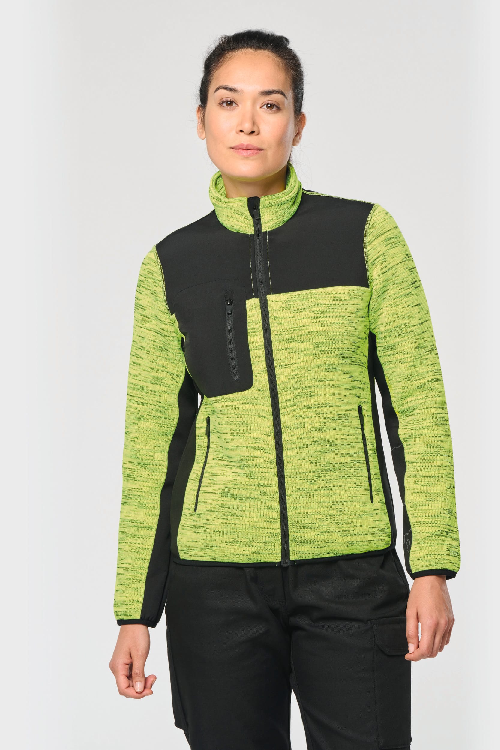 Recycelte Jacke aus Polyestertrikot für Damen