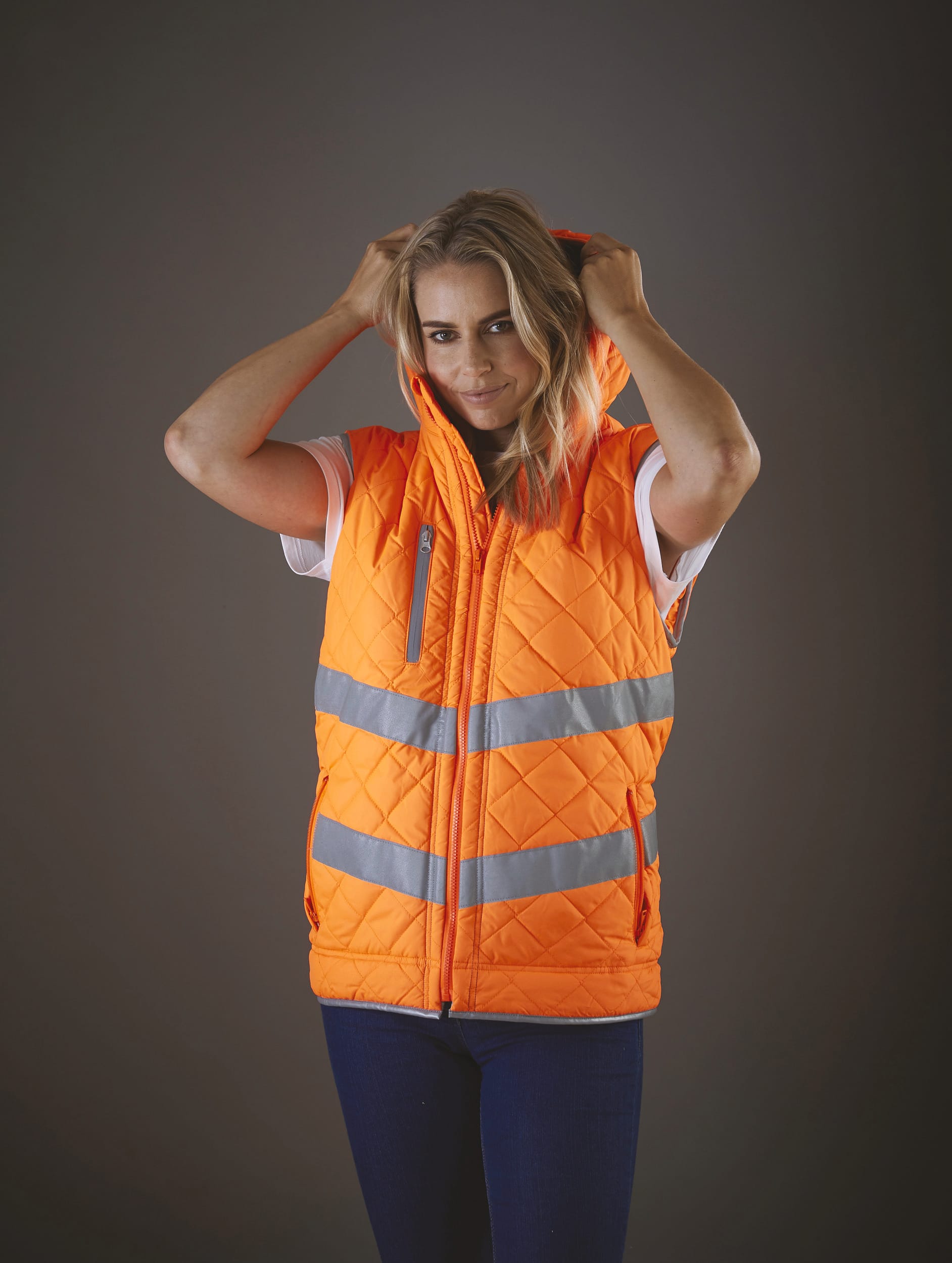 Kensington - Hi-Vis hoodied gilet