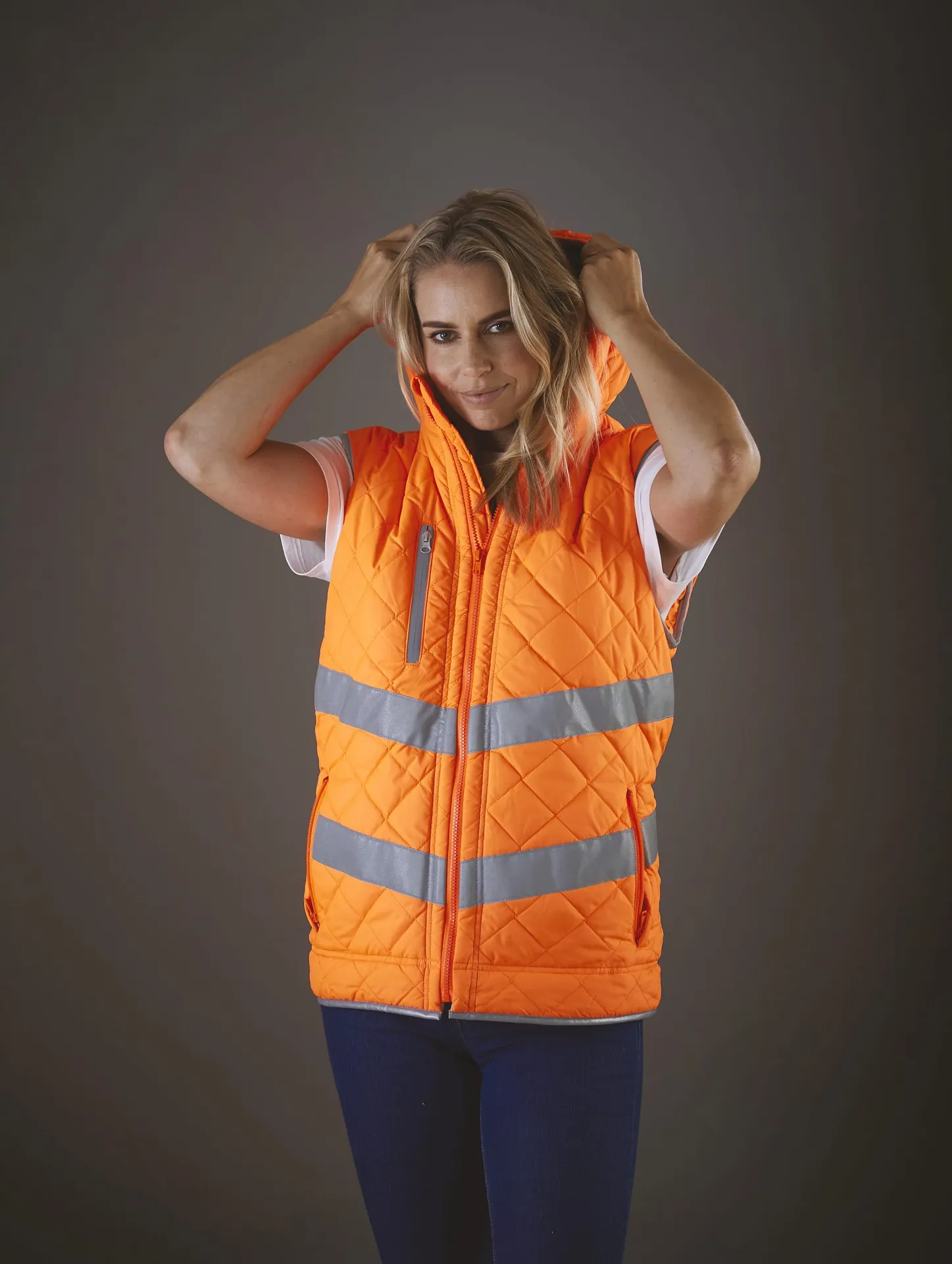 Kensington - Hi-Vis hoodied gilet