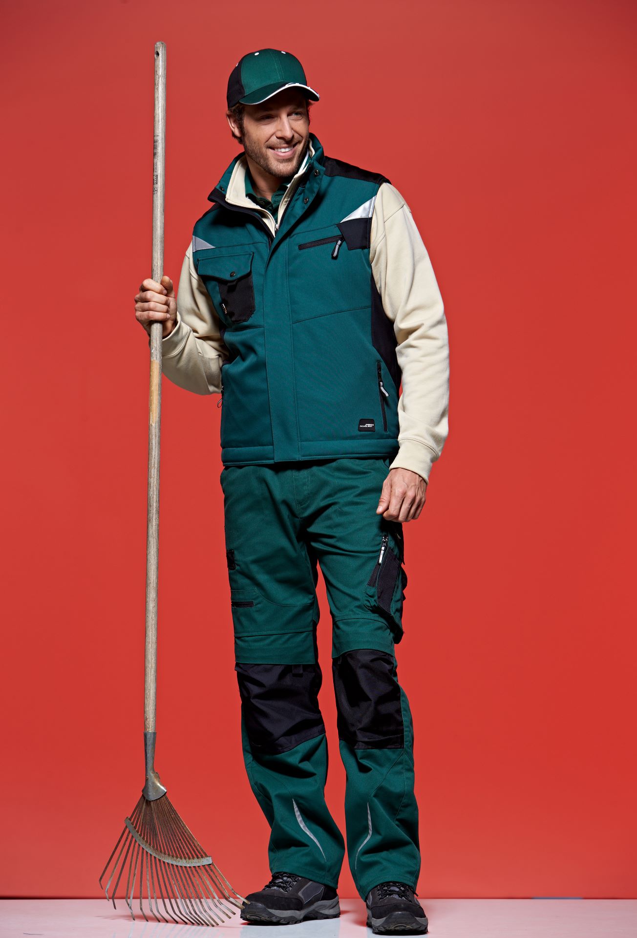 James & Nicholson JN825 – Robuste Winter Softshell-Arbeitsweste mit CORDURA®