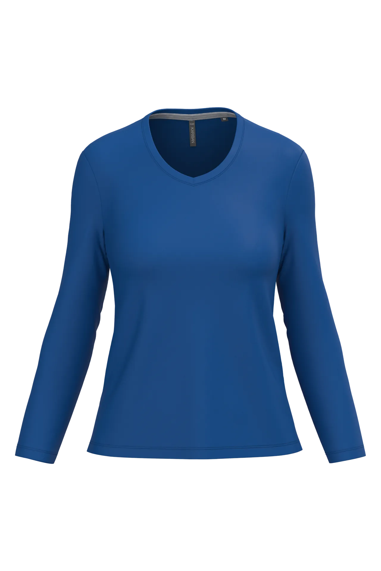 Damen-Langarmshirt mit V-Ausschnitt