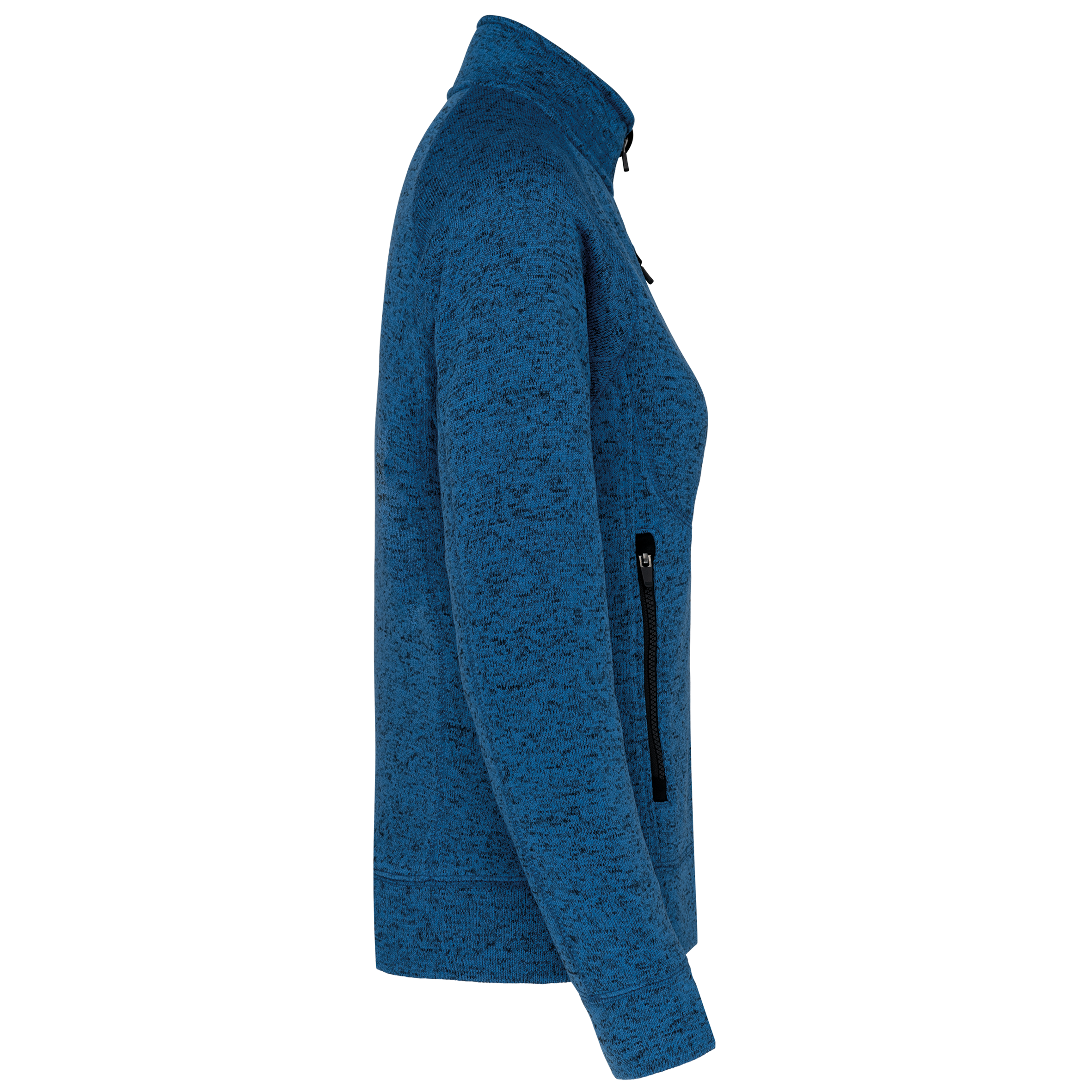 Damen-Weste mit Reißverschluss, aus Chiné