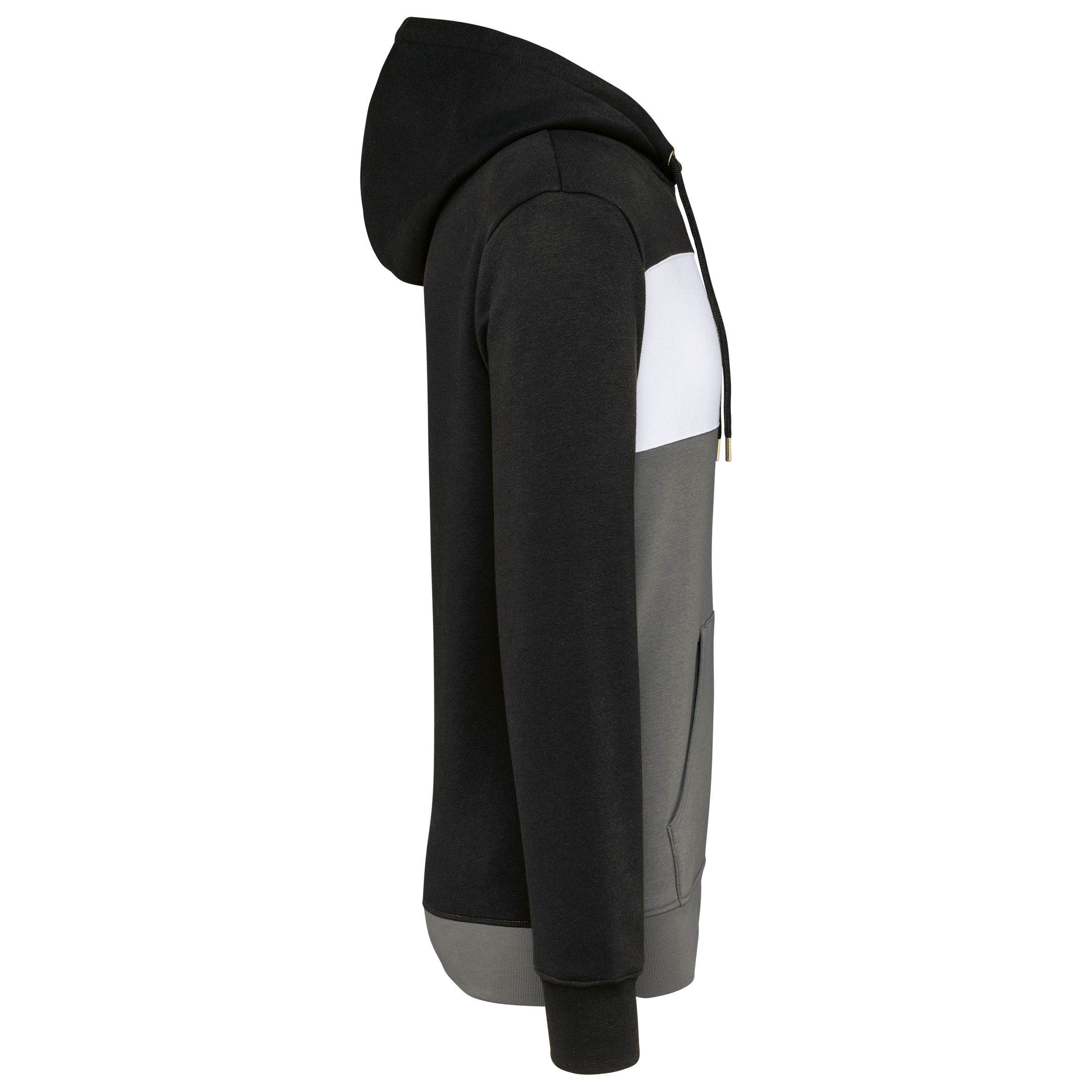 Dreifarbiges Kapuzensweatshirt, Unisex