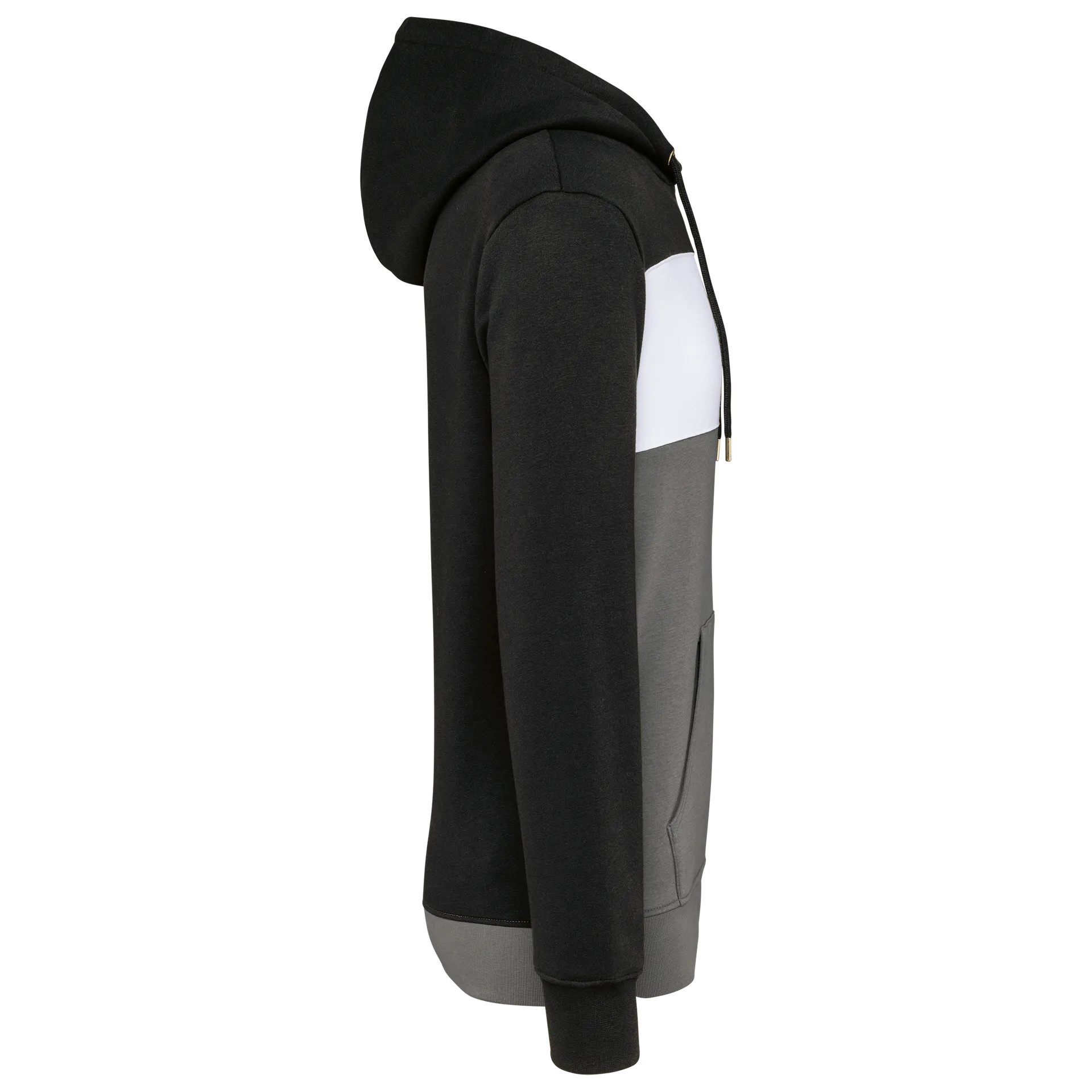 Dreifarbiges Kapuzensweatshirt, Unisex