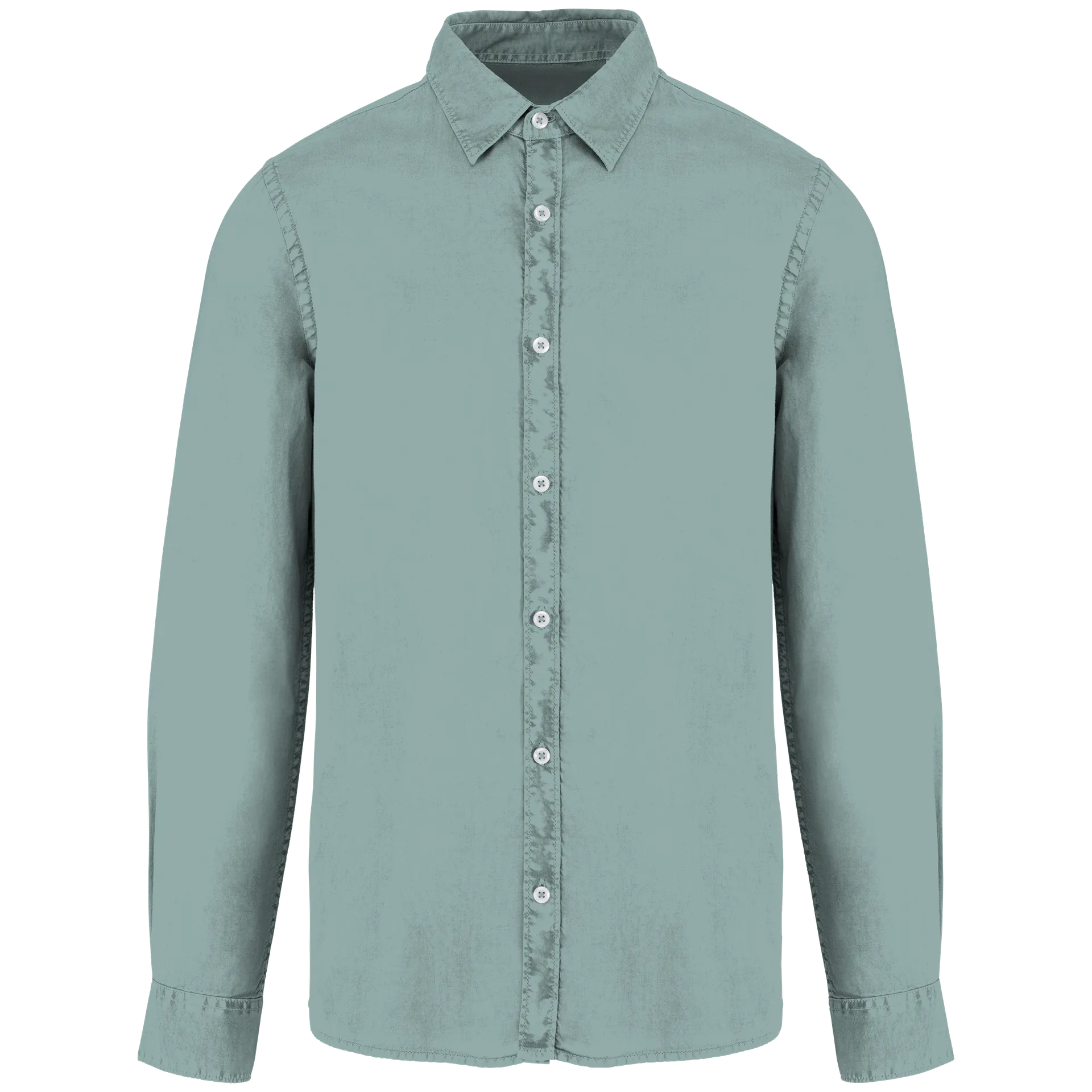 Umweltfreundliches ausgewaschenes Herrenhemd