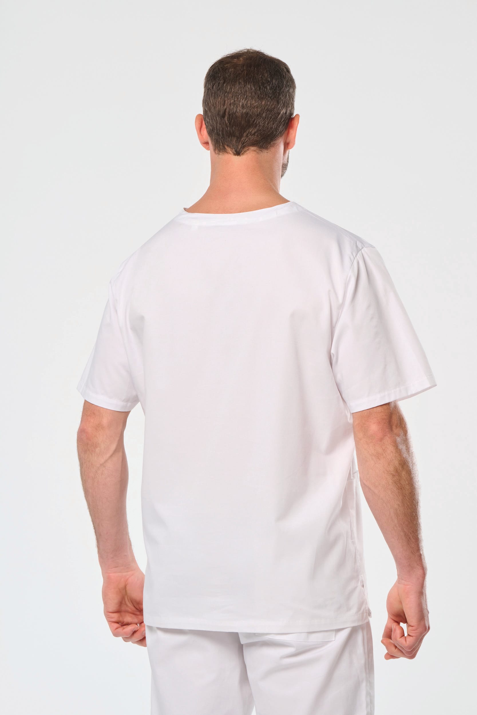 Kurzärmlige Unisex-Tunika aus Baumwolle