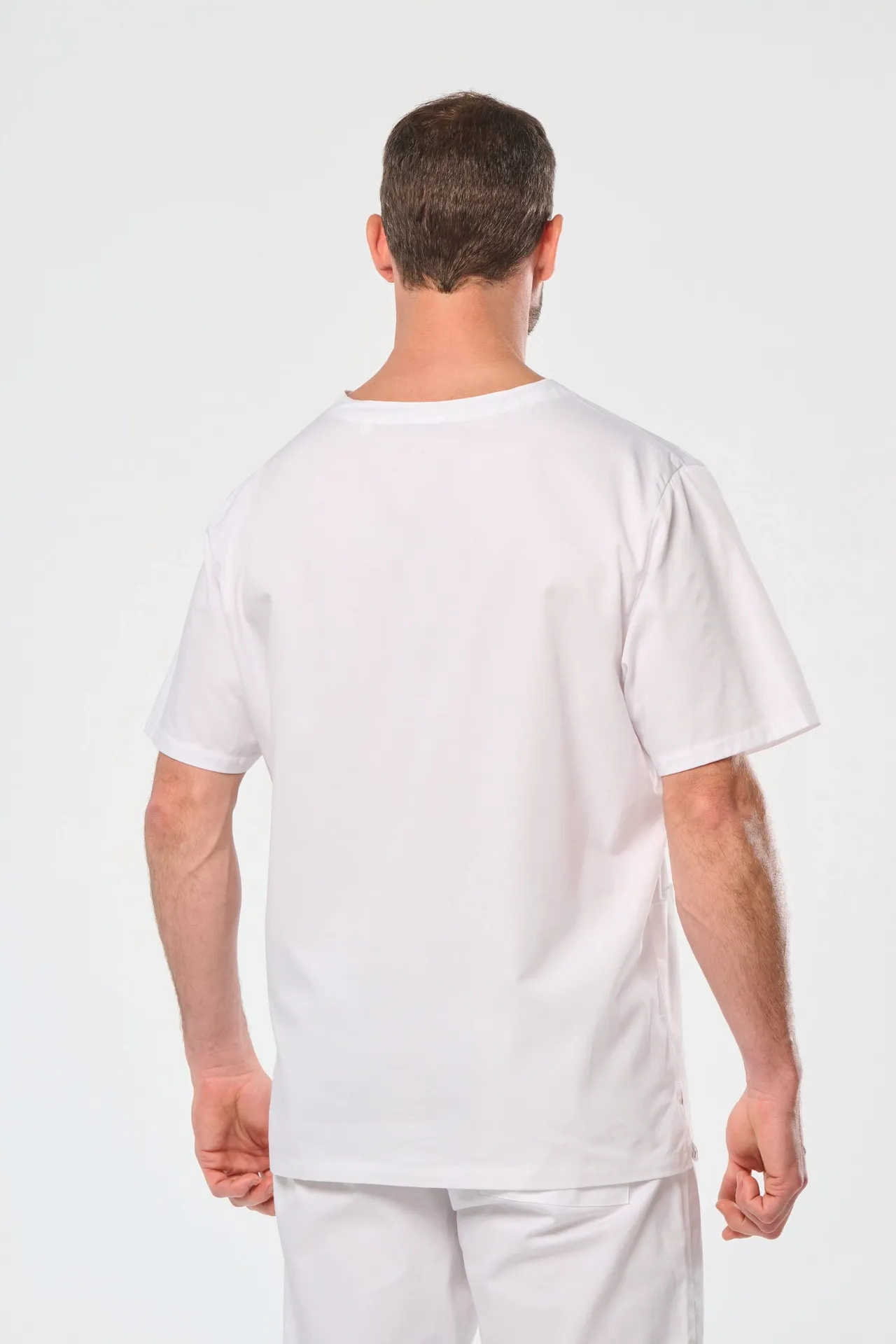 Kurzärmlige Unisex-Tunika aus Baumwolle