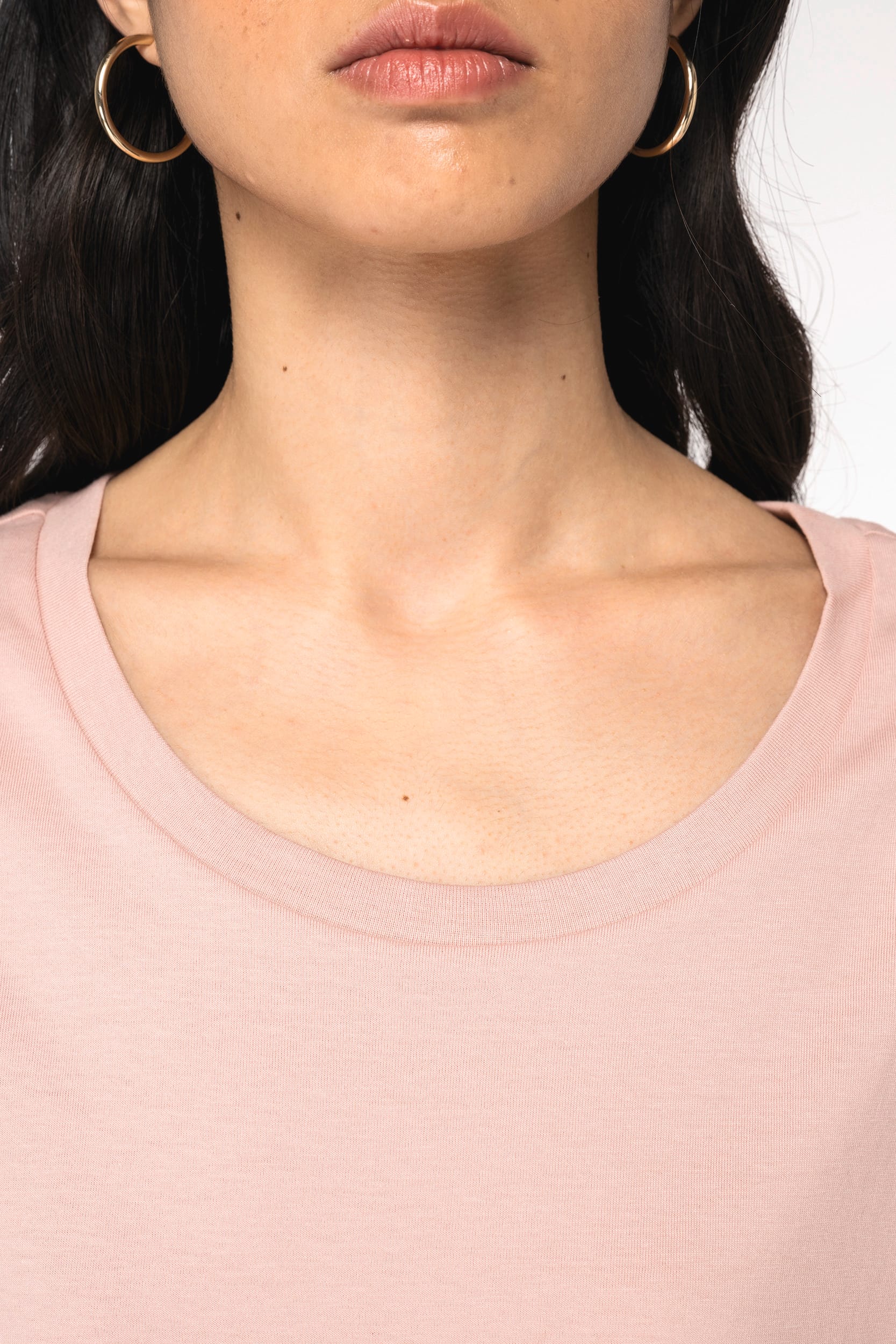 Umweltfreundliches Damen-T-Shirt mit Reversärmeln