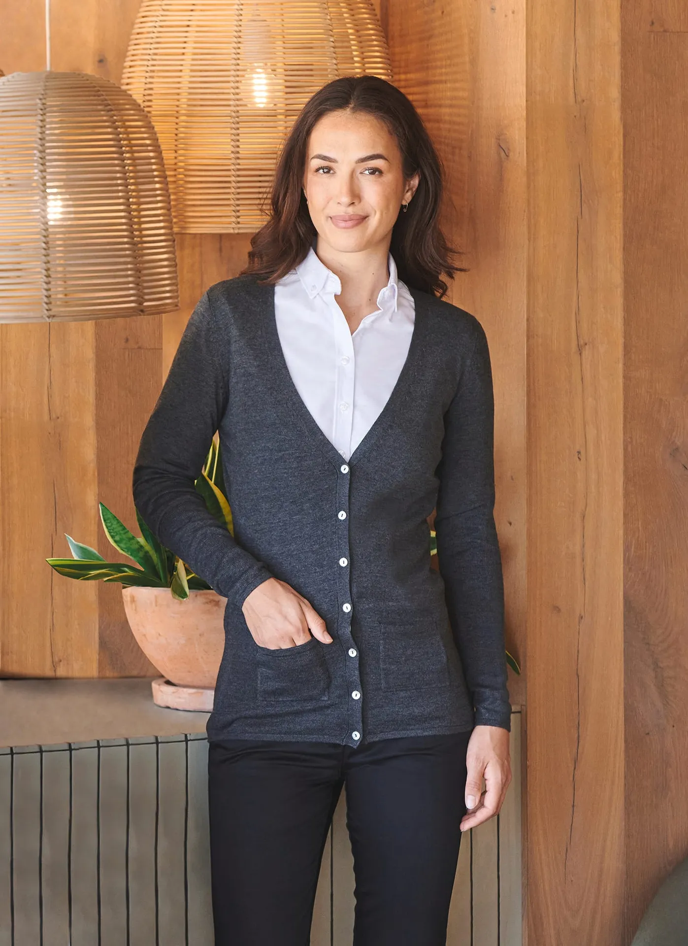 Ladies' Lightweight V Cardigan