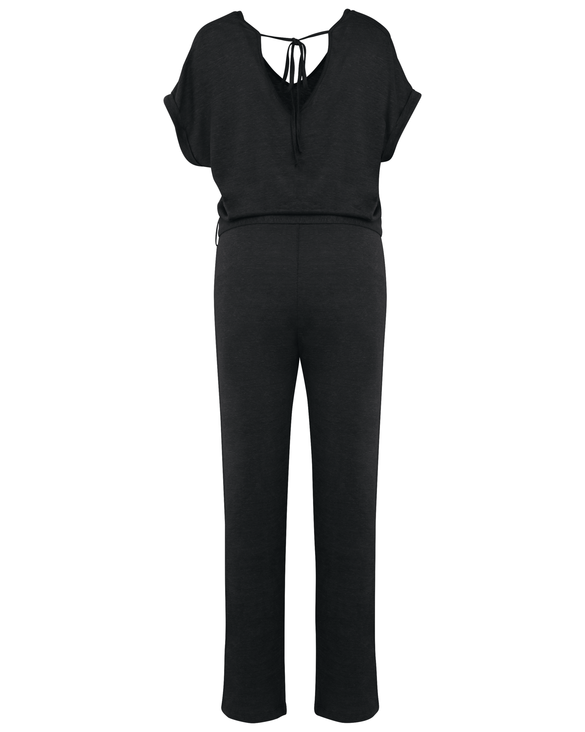 Overall aus Leinenstrickstoff mit kurzen Ärmeln für Damen