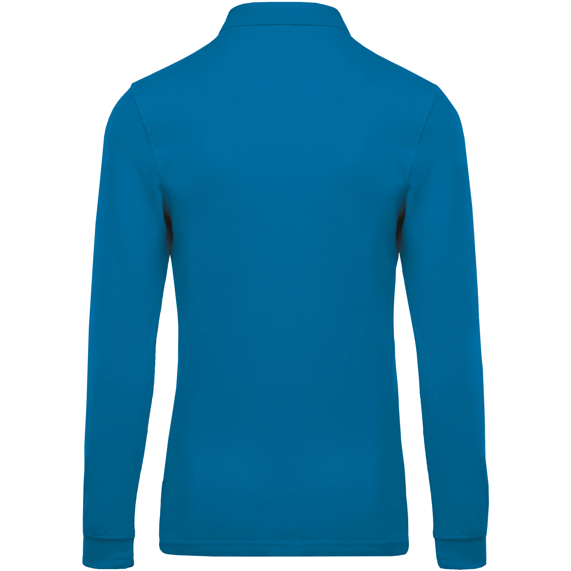 Herren Langarm-Polohemd. Baumwollpiqué