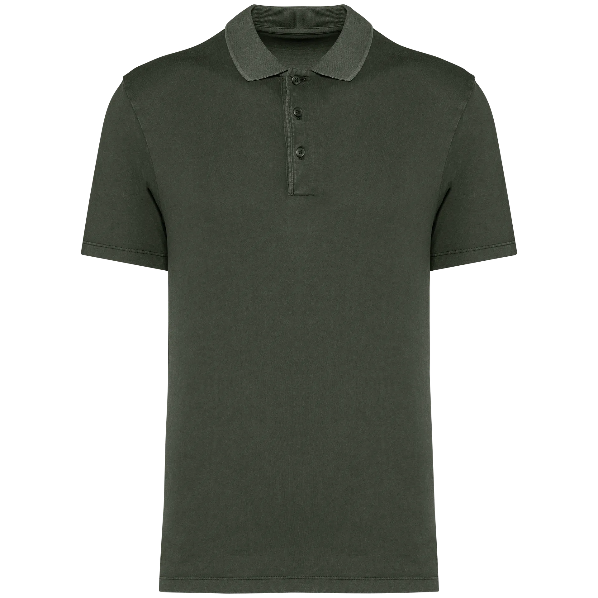 Umweltfreundliches ausgewaschenes Herren-Polohemd aus Jersey