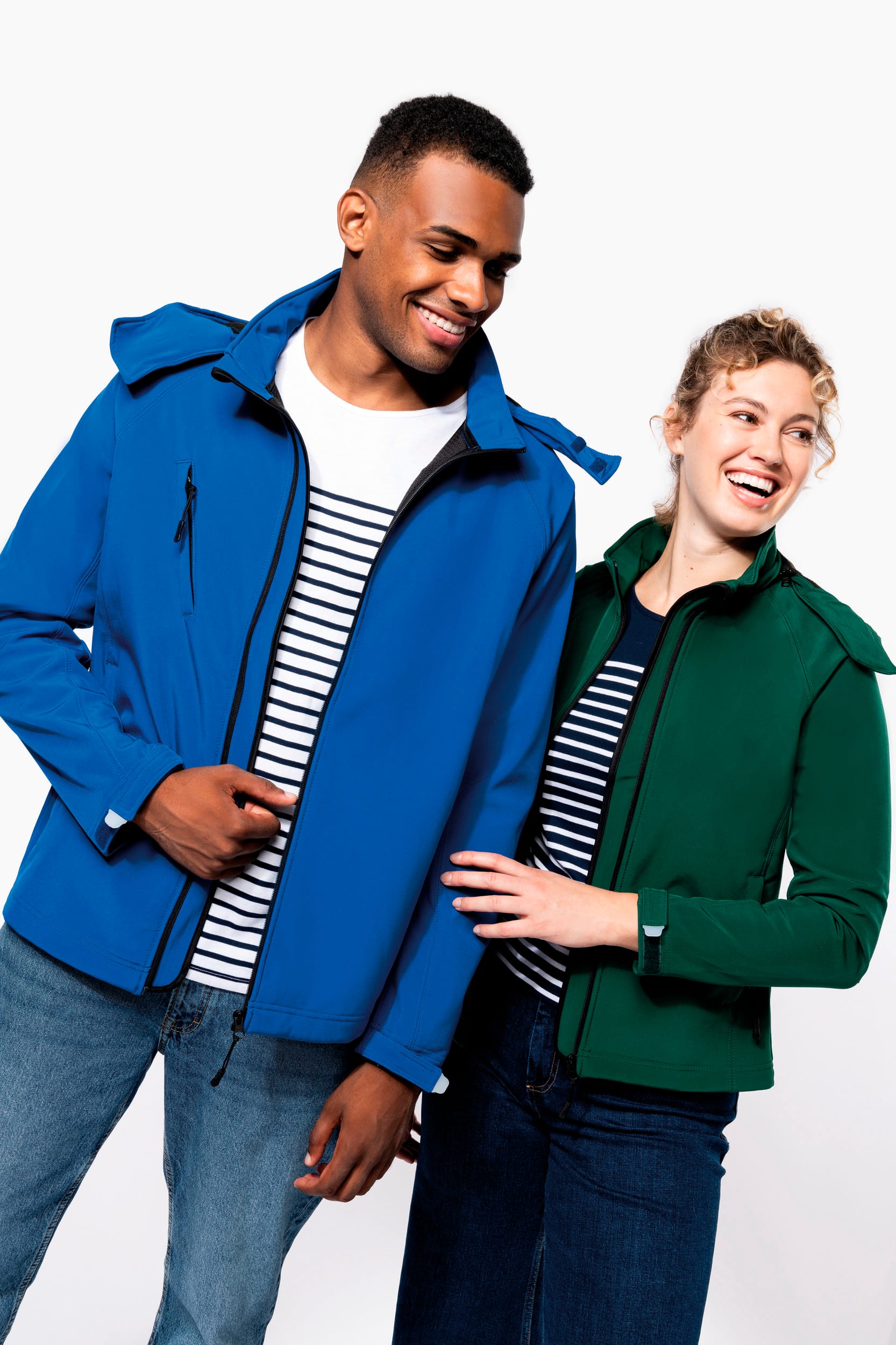 Herren Softshell-Jacke mit Abnehmbare Kapuze