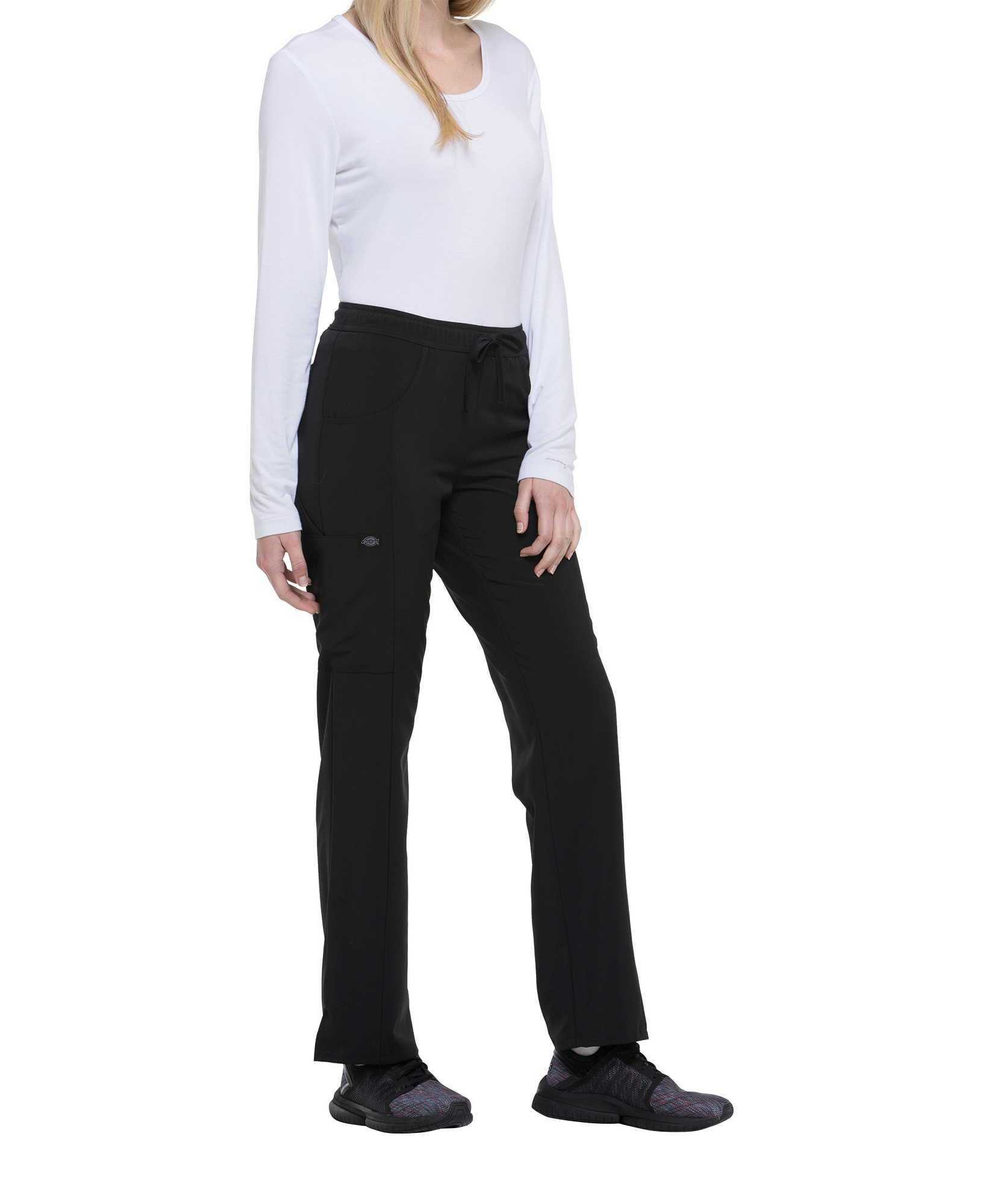 Damenhose mit mittlerem Bund und Kordelzug