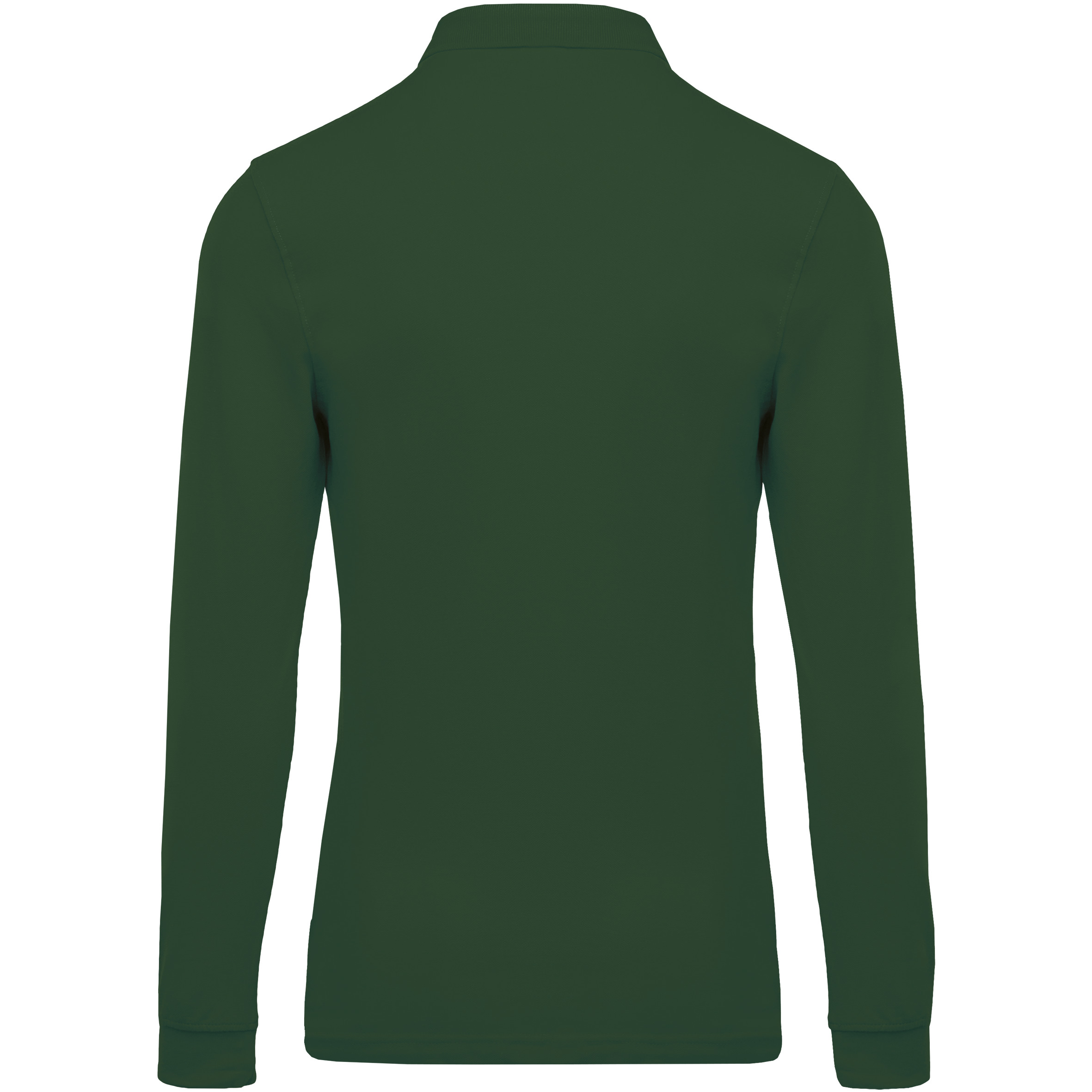 Herren Langarm-Polohemd. Baumwollpiqué