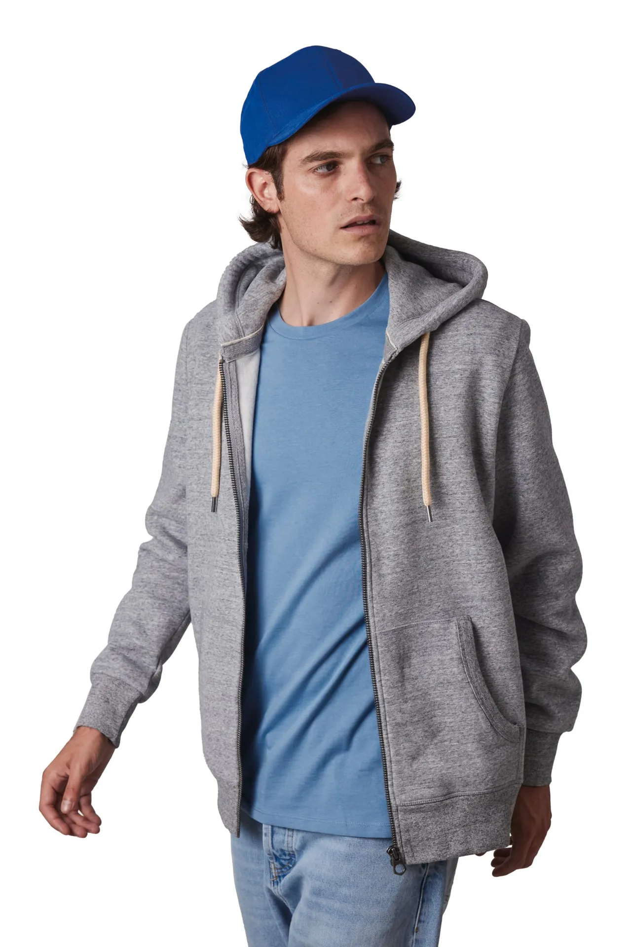 6-Panel Flexfit  Schirmmütze - Gebürstete Baumwolle