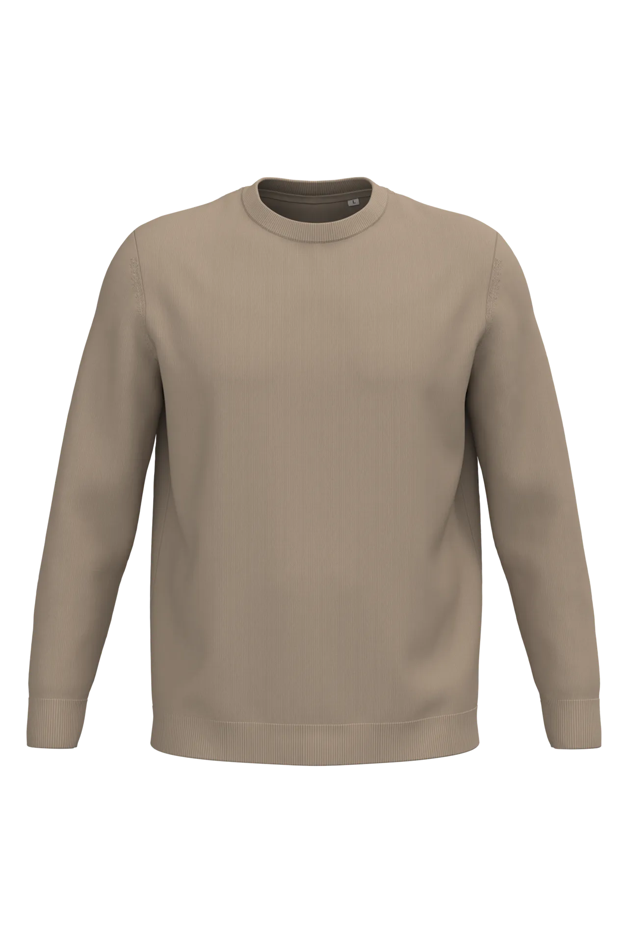 Umweltfreundlicher Herrenpullover mit Rundhalsausschnitt