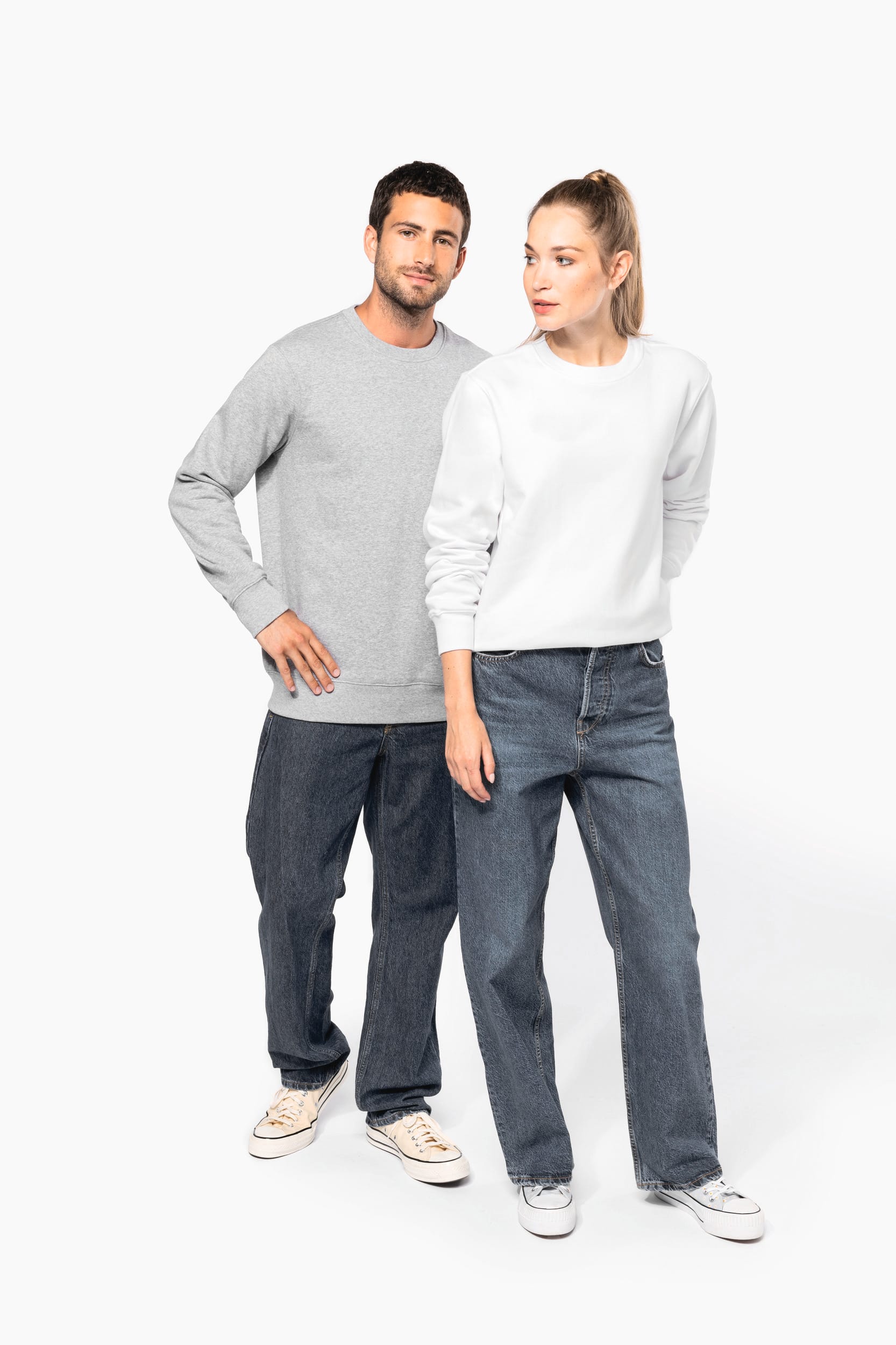 Unisex-Sweatshirt mit Rundhalsausschnitt 80/20