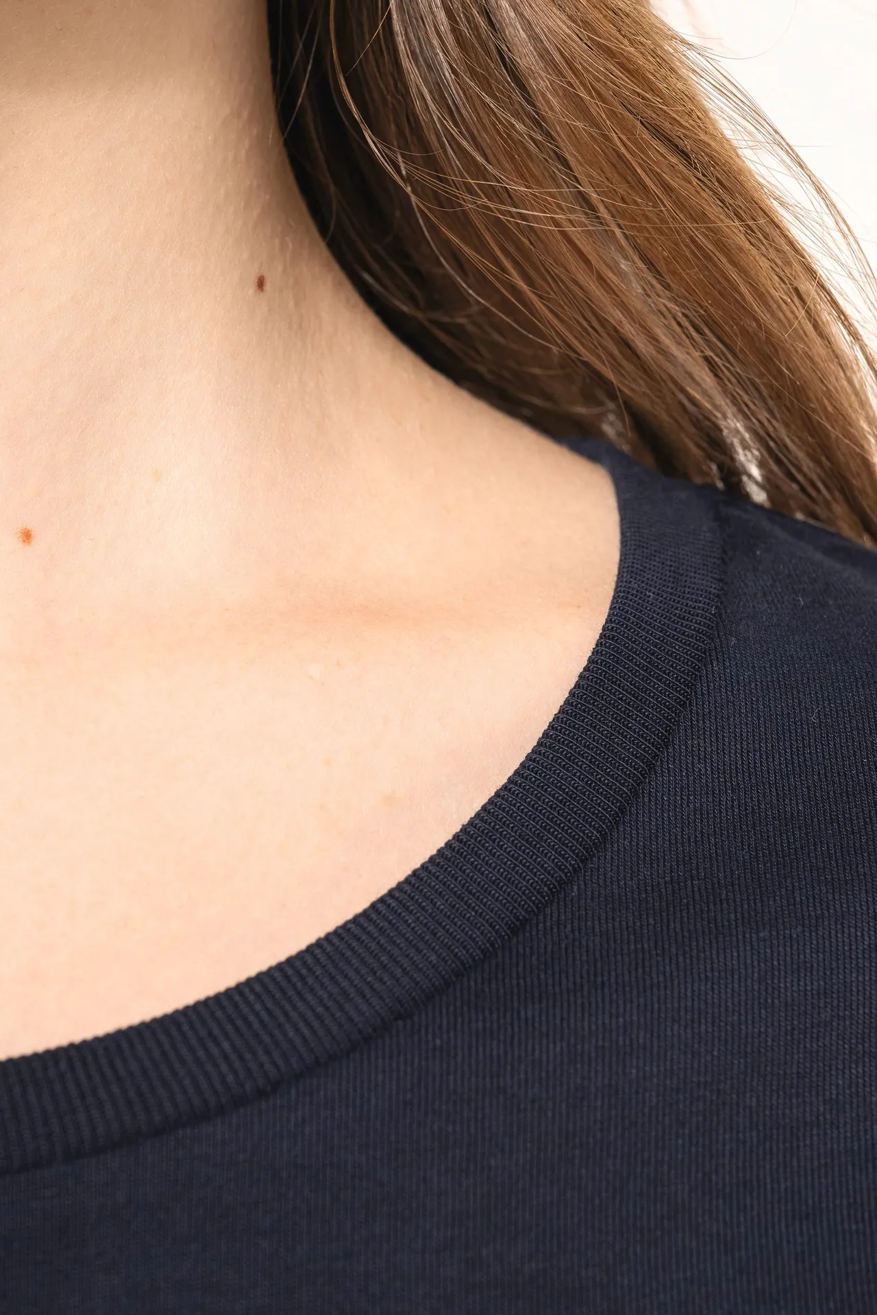 Supima® Damen-T-Shirt mit Rundhalsausschnitt und langen Ärmeln