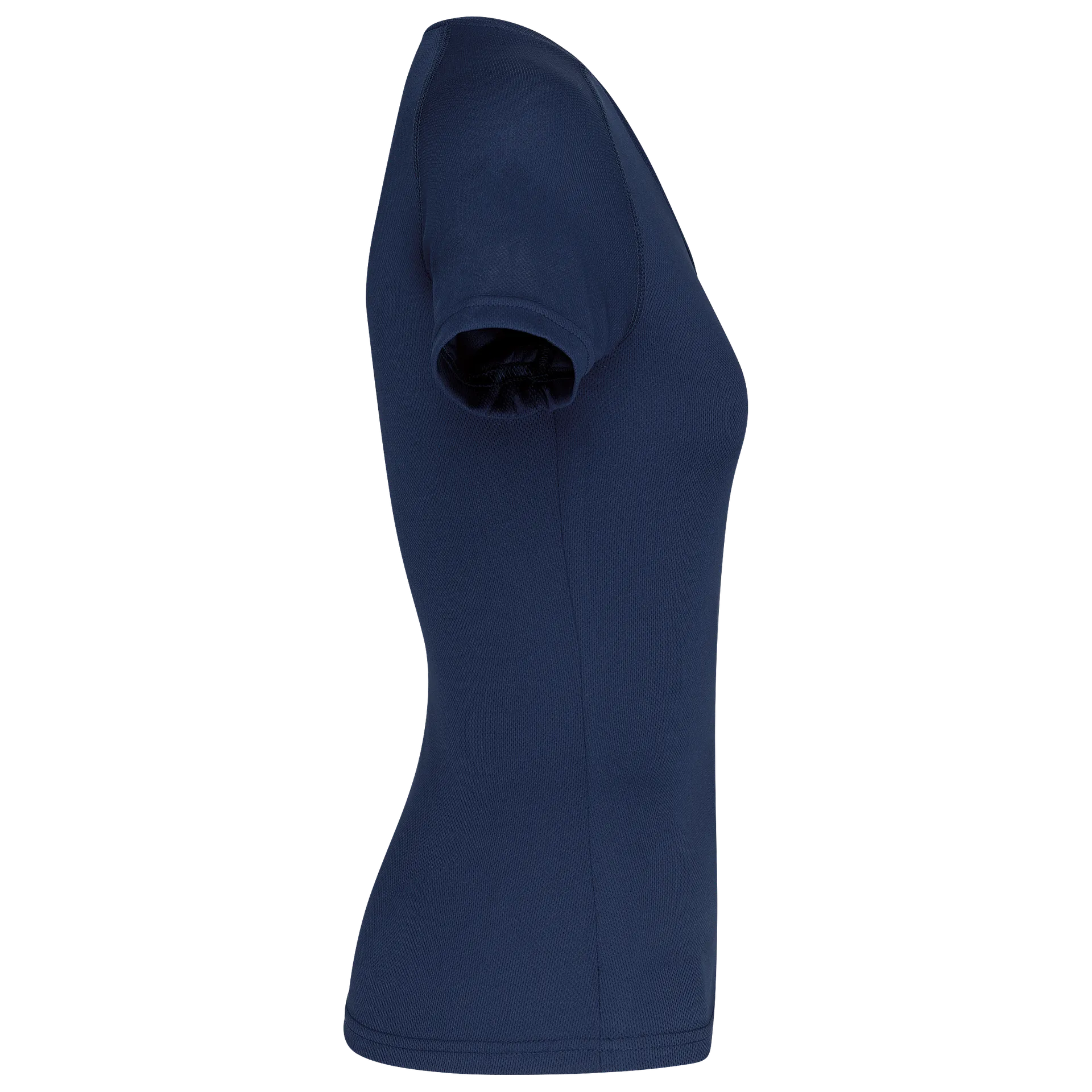 Damen Kurzarm-Sportshirt mit V-Ausschnitt