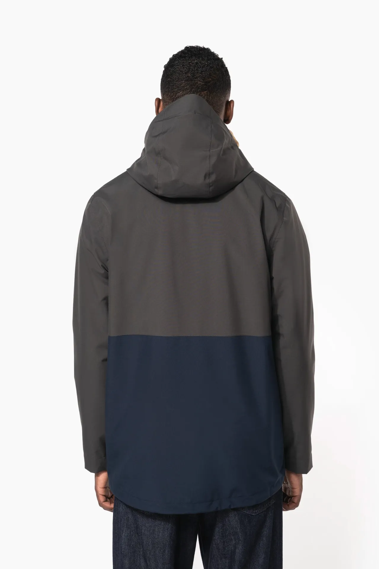 Wasserdichter 3-in-1-Unisex-Parka mit zweifarbiger Kapuze