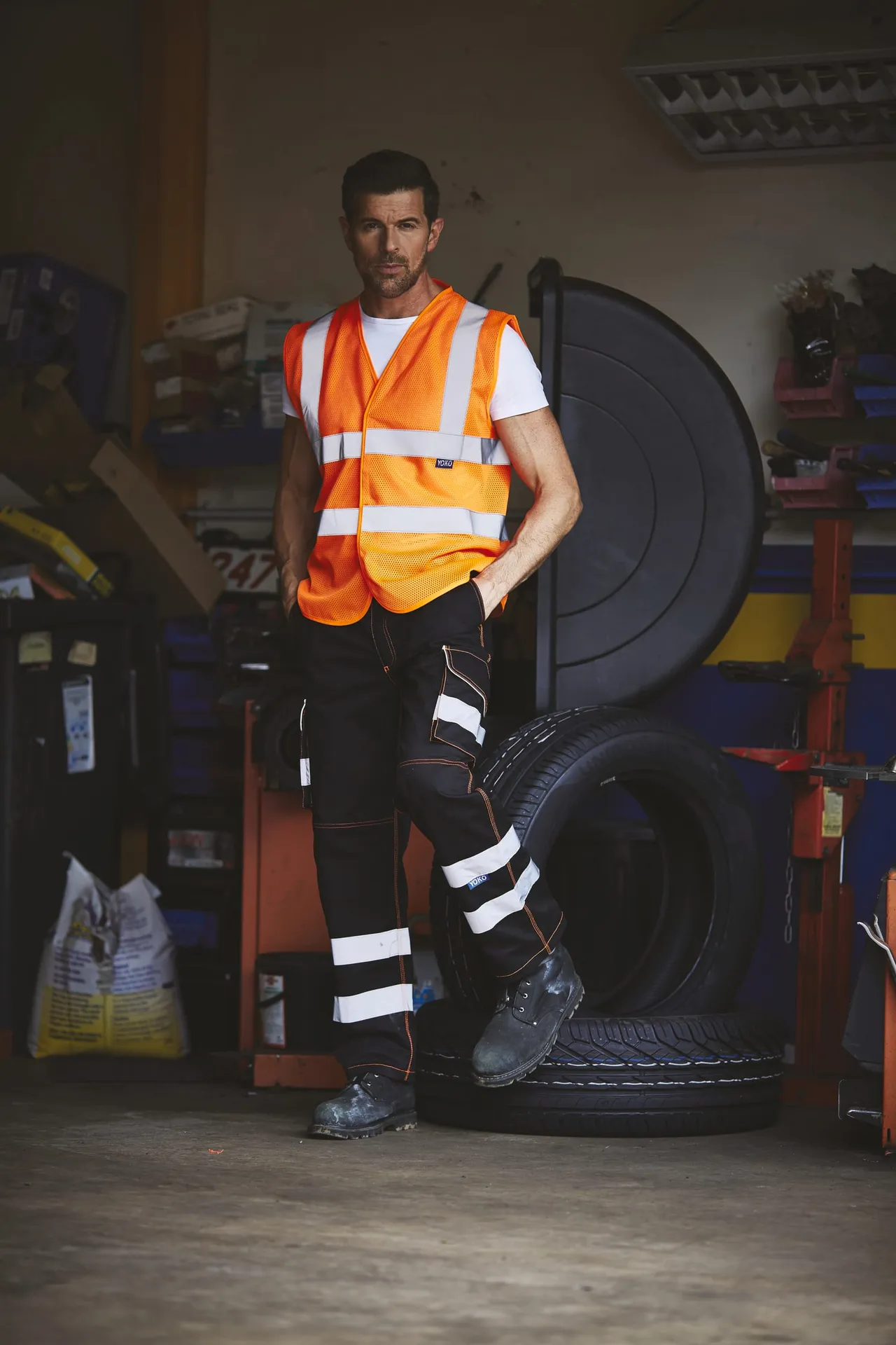 Hi-Vis recycled Open Mesh Waistcoat
