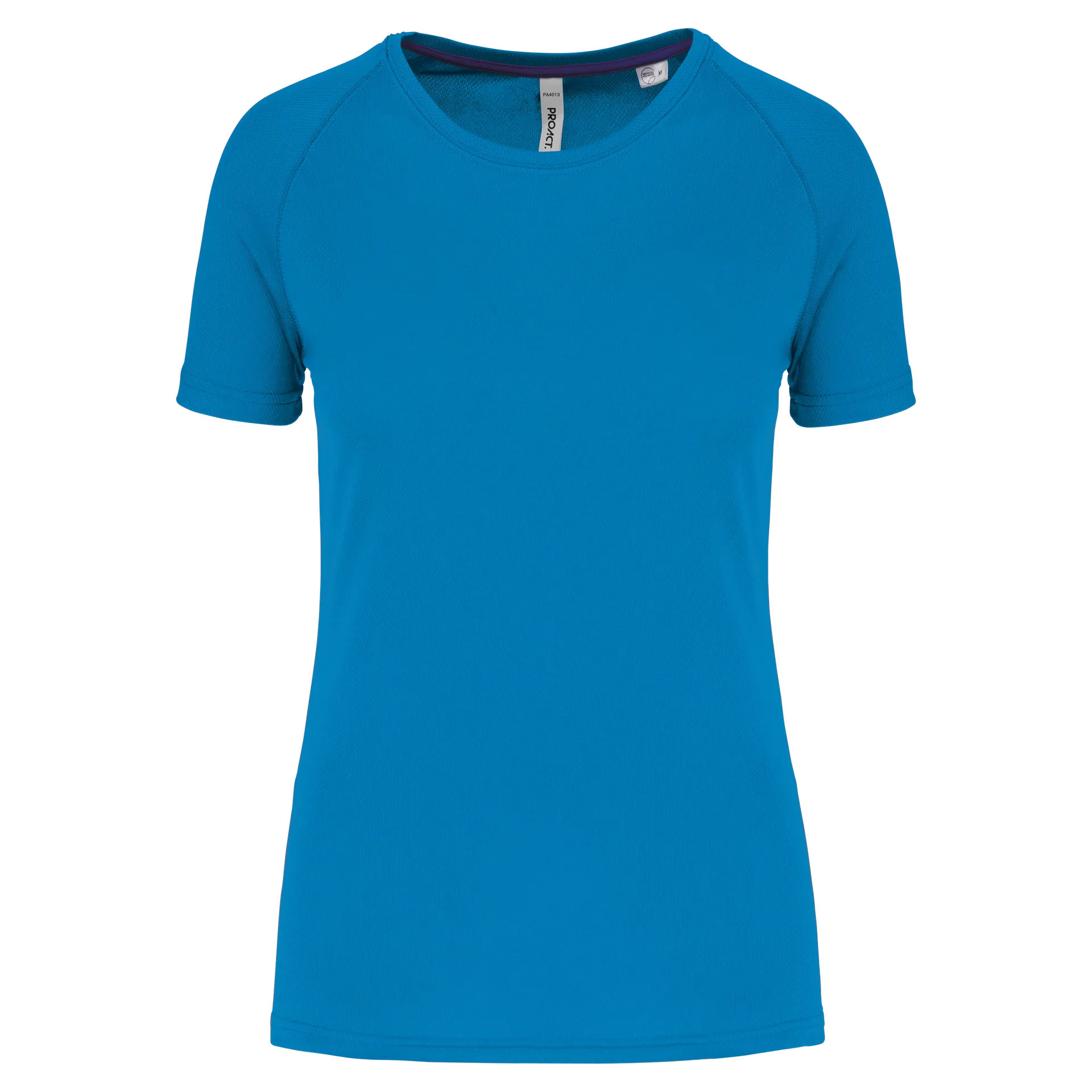 Damen-Sportshirt aus Recyclingmaterial mit Rundhalsausschnitt