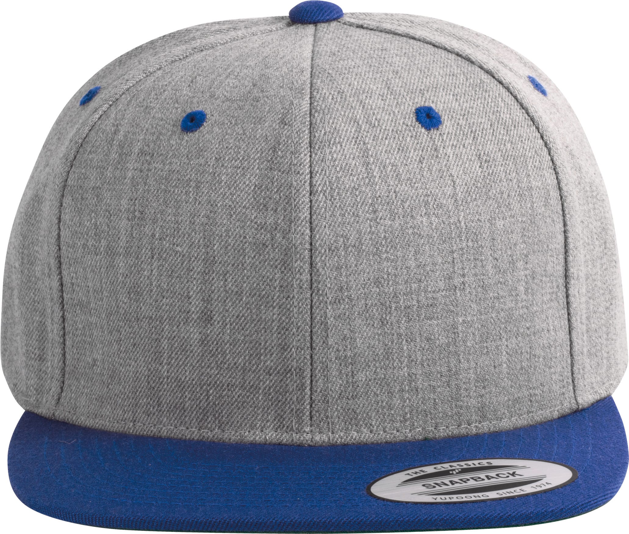 6-Panel-Kappe, flacher Schirm