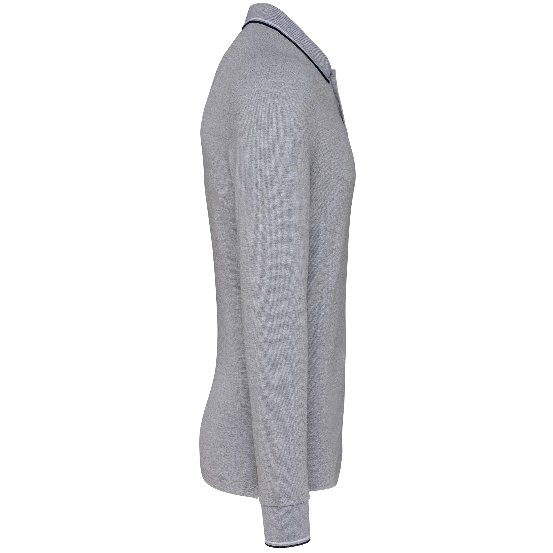 Langarm-Polohemd aus Piqué für Herren