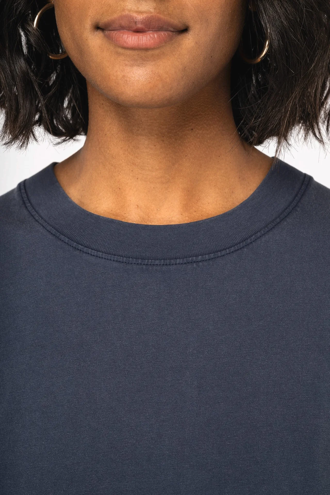 Ausgewaschenes umweltfreundliches Oversize-T-Shirt für Damen