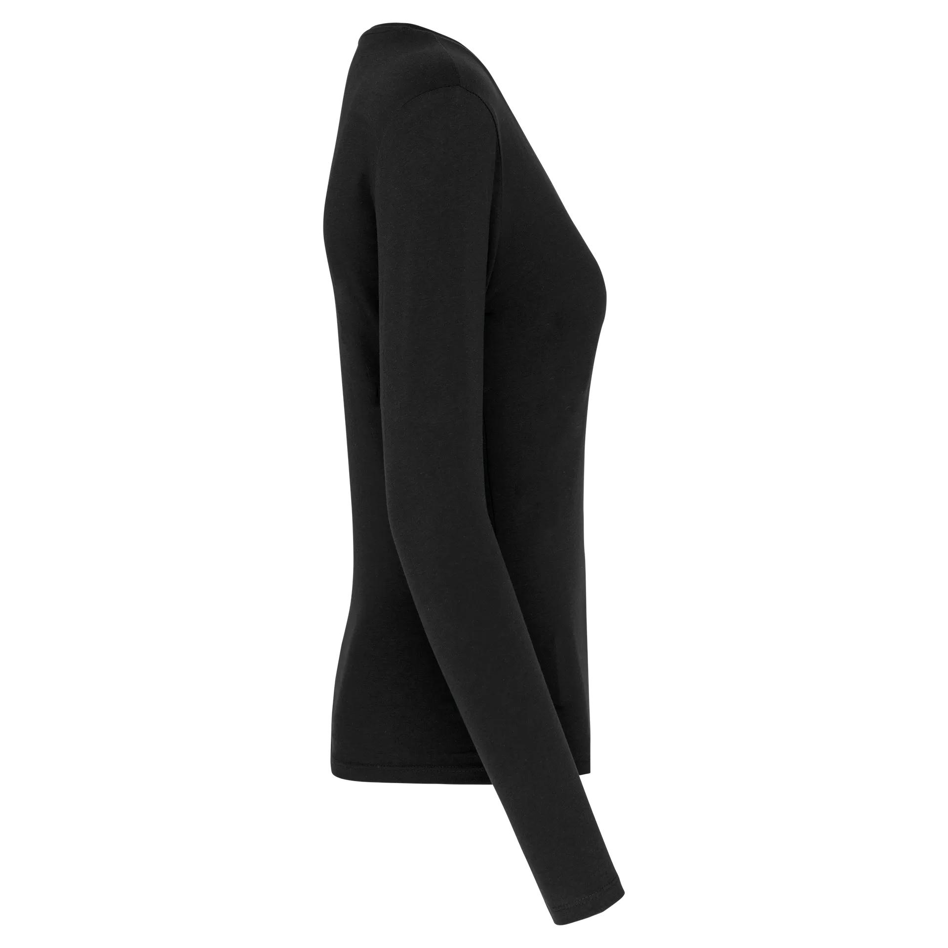 Damen-Langarmshirt mit V-Ausschnitt