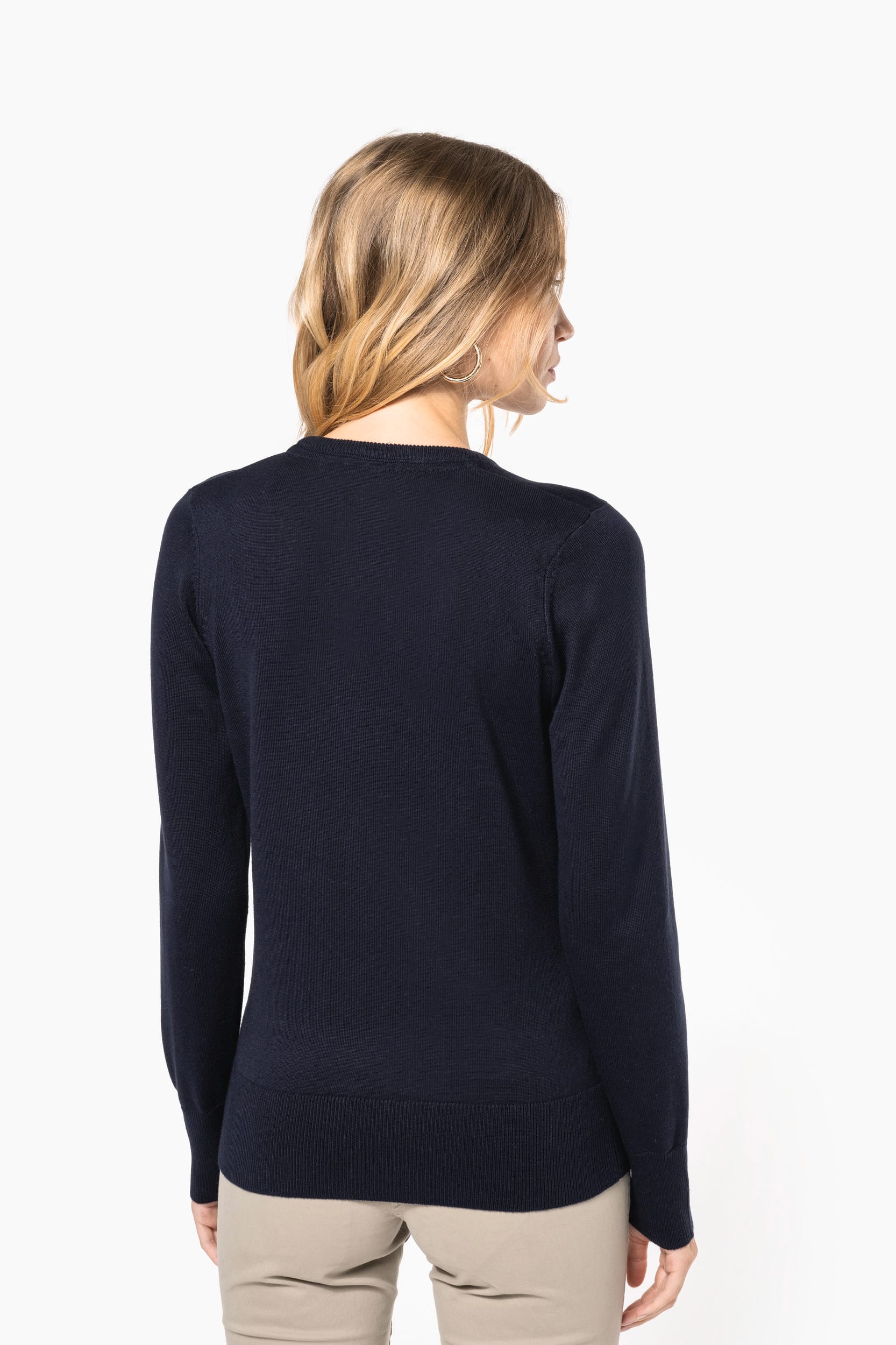 Damenpullover mit V-Ausschnitt