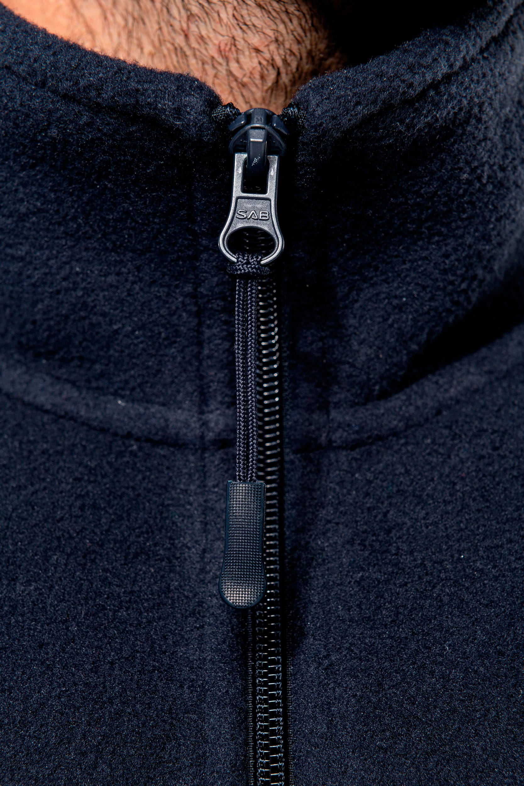 Verstellbare Fleecejacke mit elastischen Ärmelbündchen